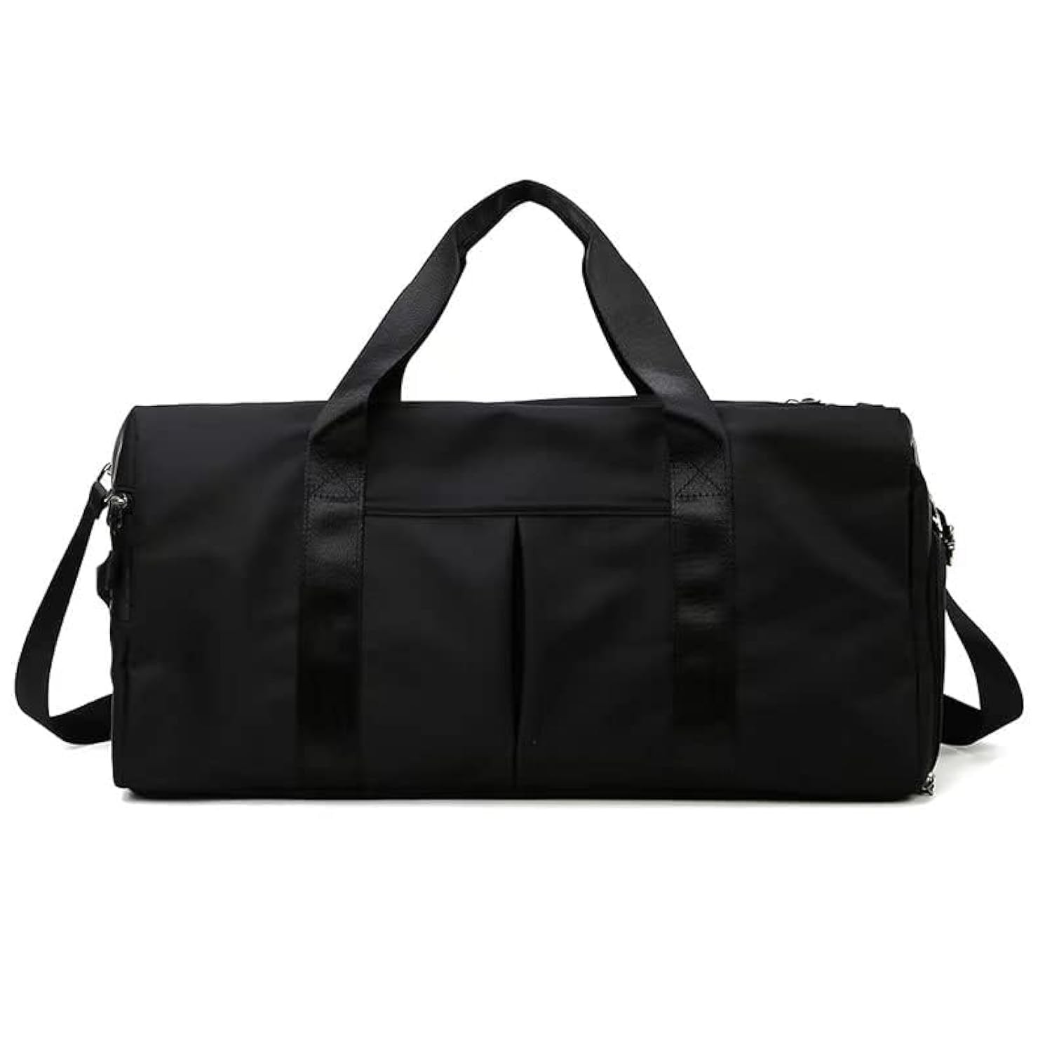 Men and Women’s Travel Bag With Shoe Compartment Sports Tote Gym Large, Black