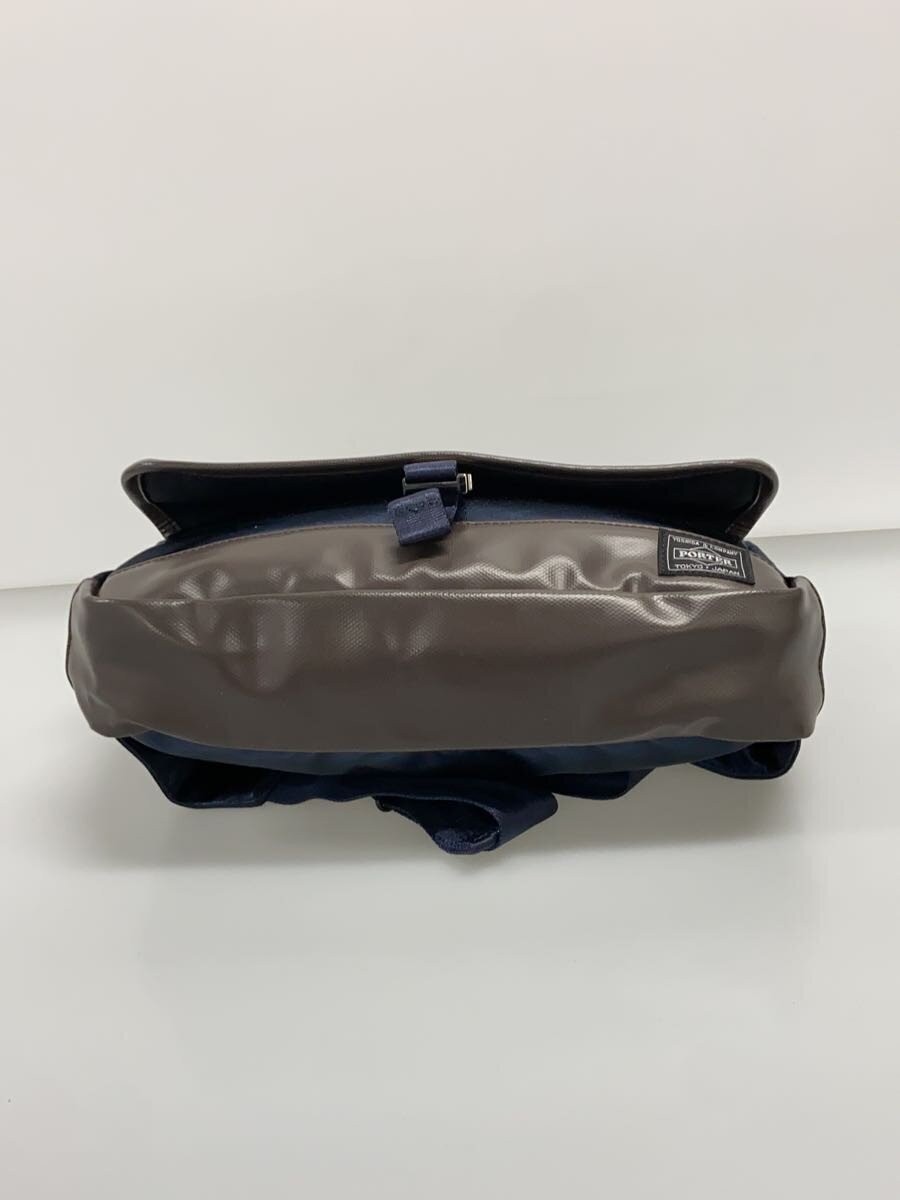 Authentic PORTER Storm Shoulder Bag Navy Nylon 6.5cm Width Crossbody Bag