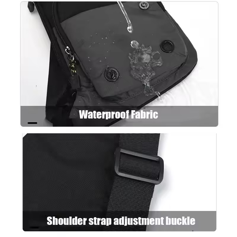 Unisex Sling Bag Crossbody Chest Pack Travel Shoulder Backpack Casual Outdoor Ba