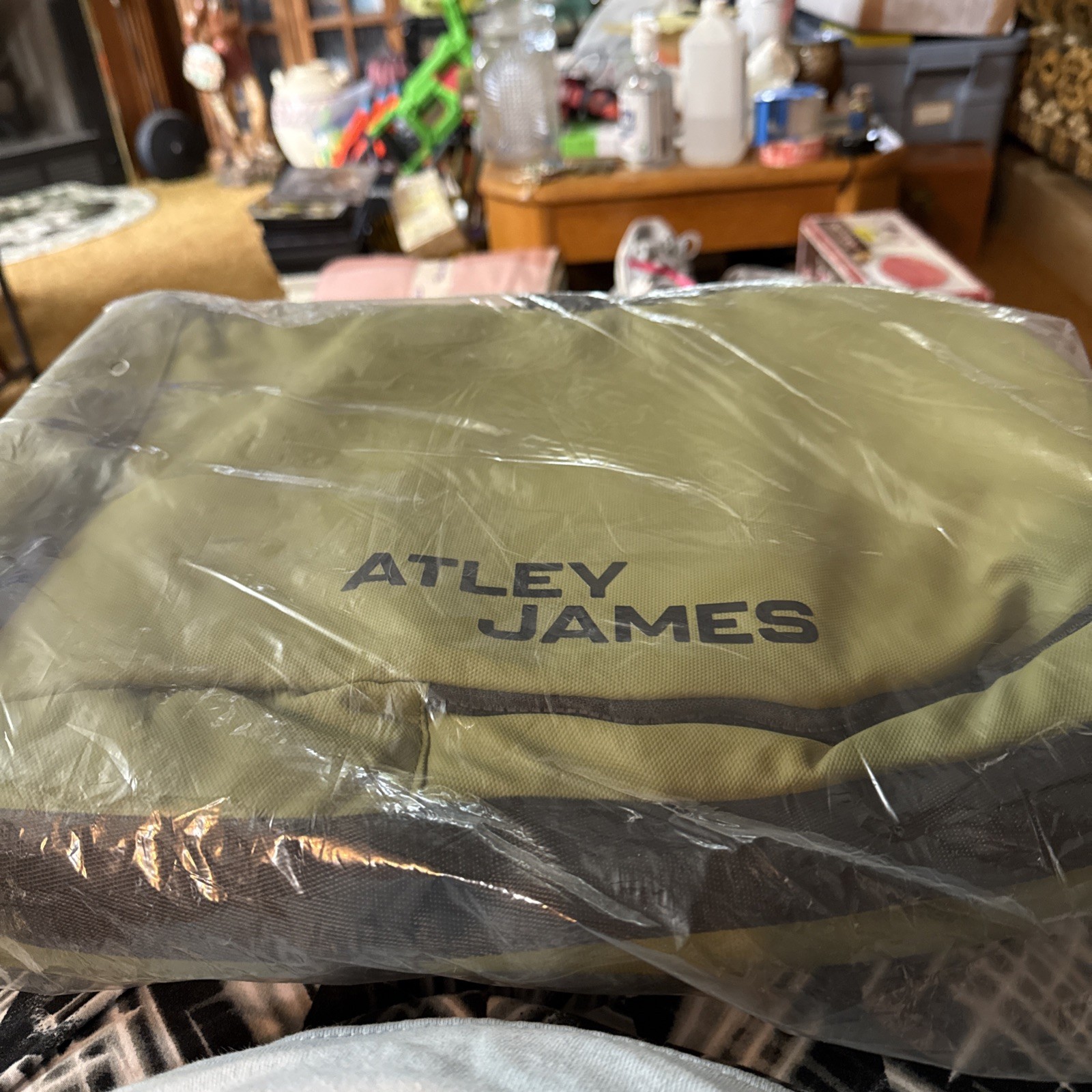 ATLEY JAMES Olive Green Travel- Backpack. Brand New – Never Used.