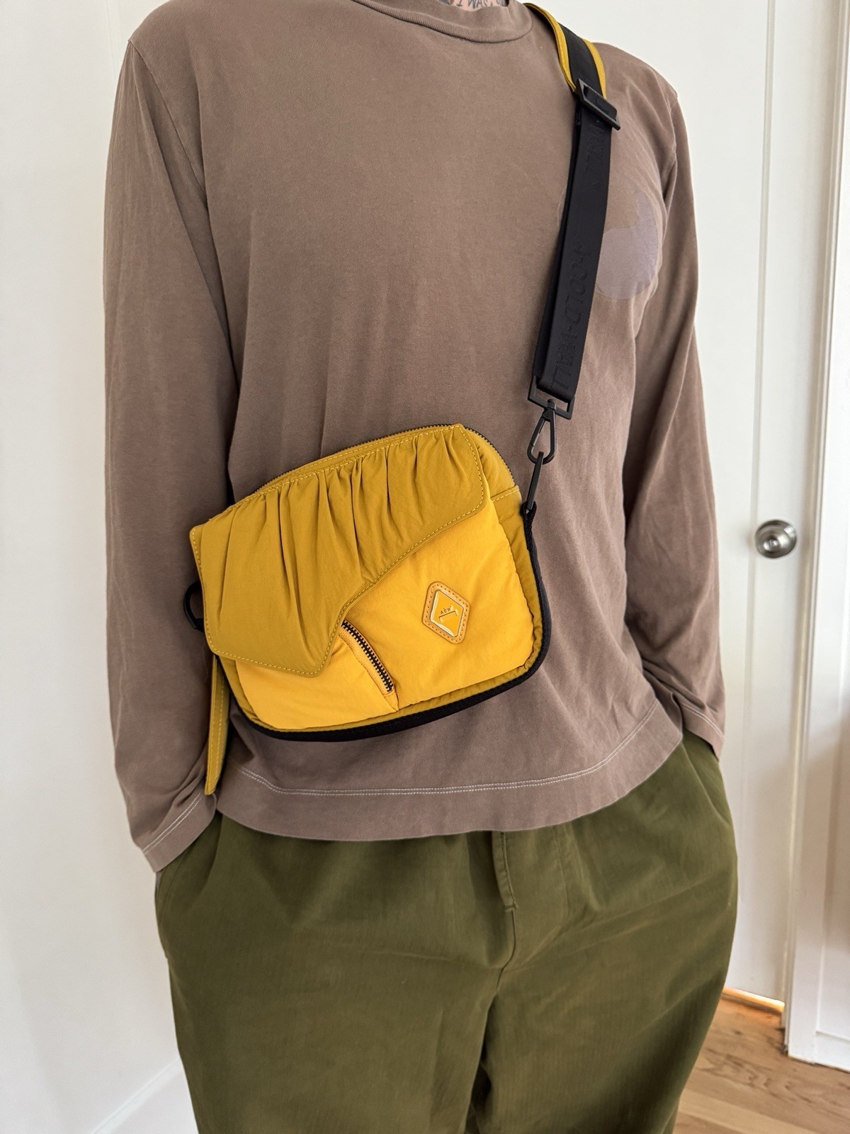 A-COLD-WALL* Shale Padded Envelope Bag Yellow
