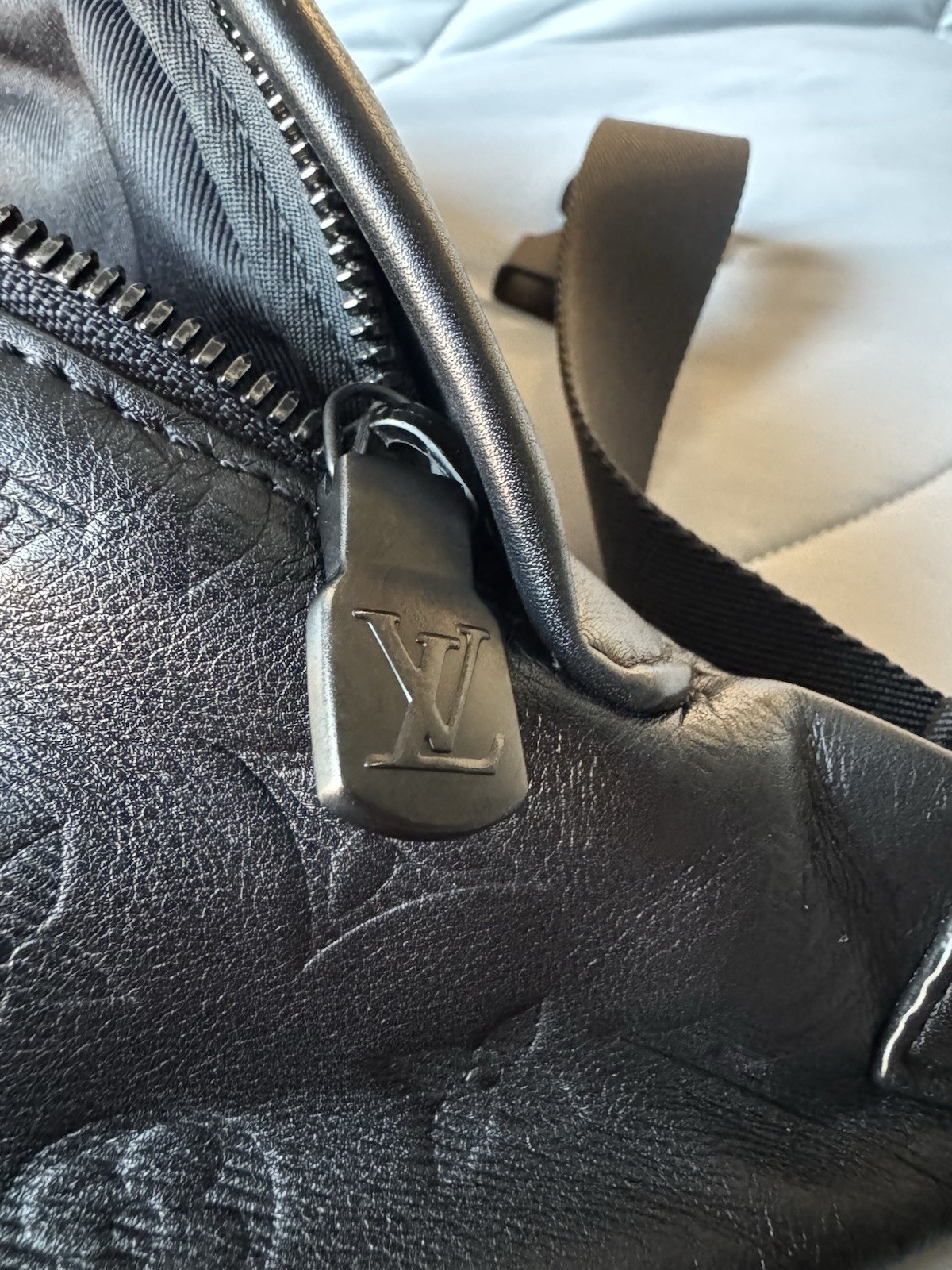 LOUIS VUITTON Discovery Bum Bag Monogram Shadow Black Waist Men’s