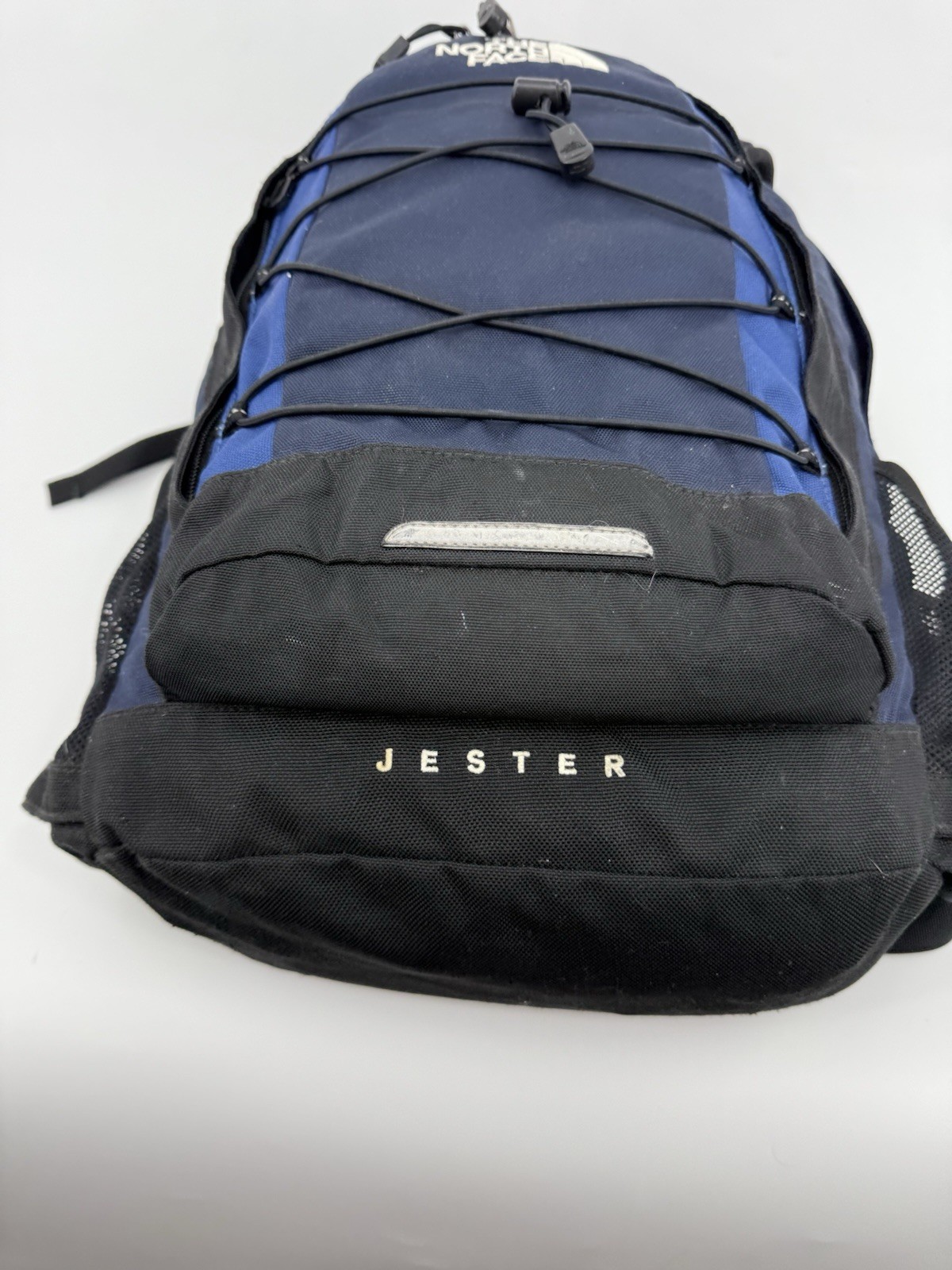The North Face Jester Backpack Navy Blue And Black **DEFECTS READ PLEASE**