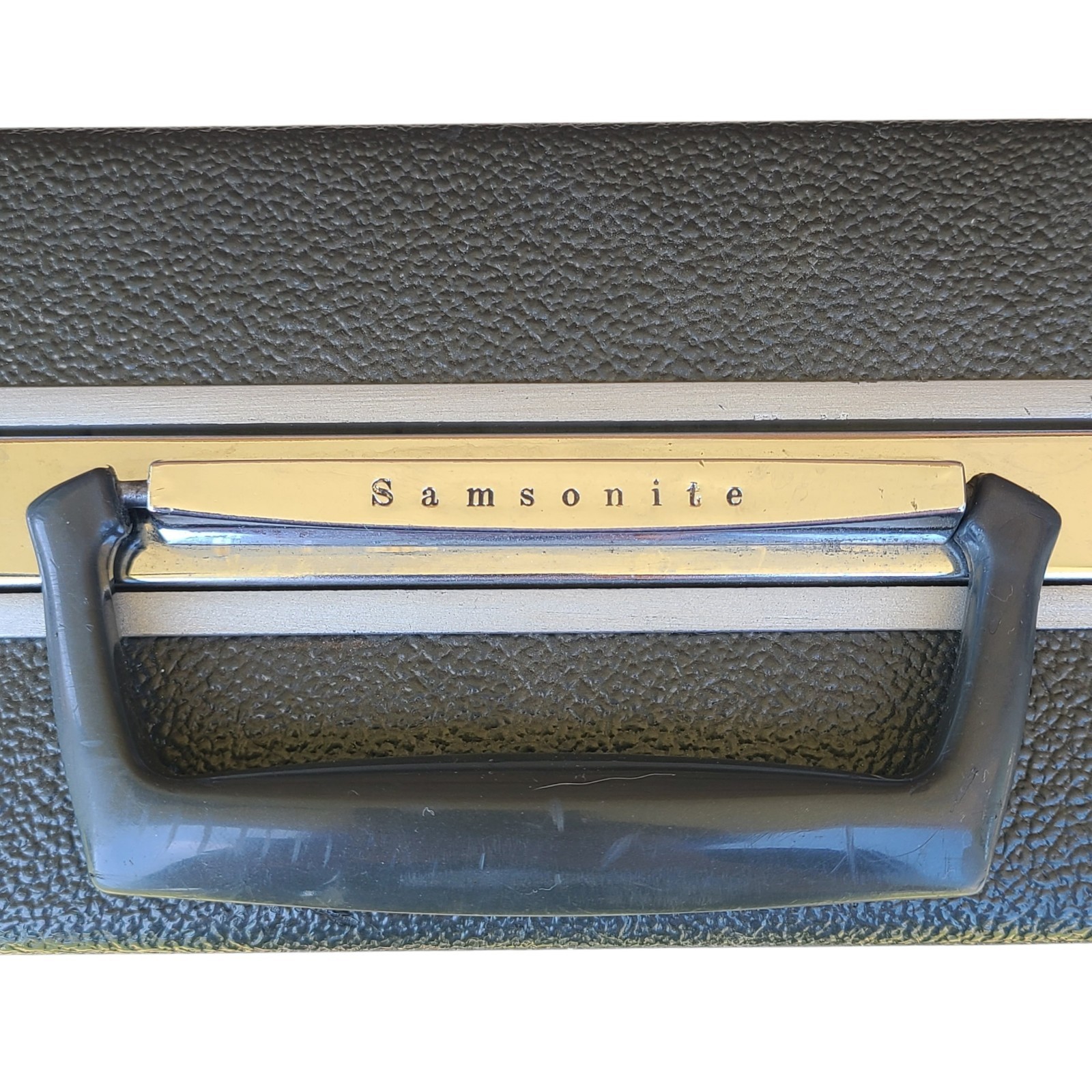 Vintage Samsonite | Charcoal Gray Hard Shell Briefcase | Attache Case | 18×12.25