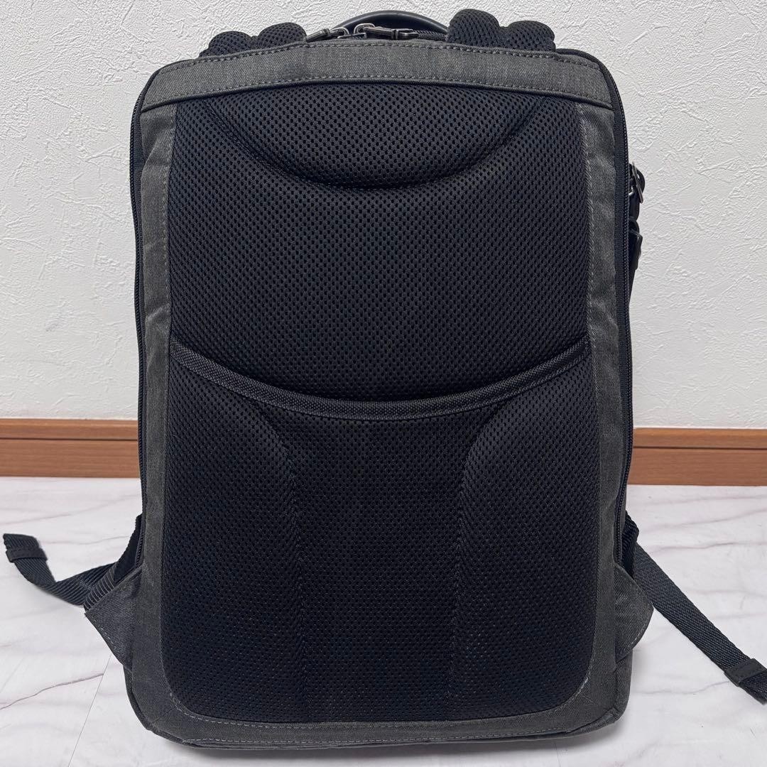 TUMI 232682GT3 Alpha Bravo Davis Backpack Gray Black Nylon Leather Laptop Japan