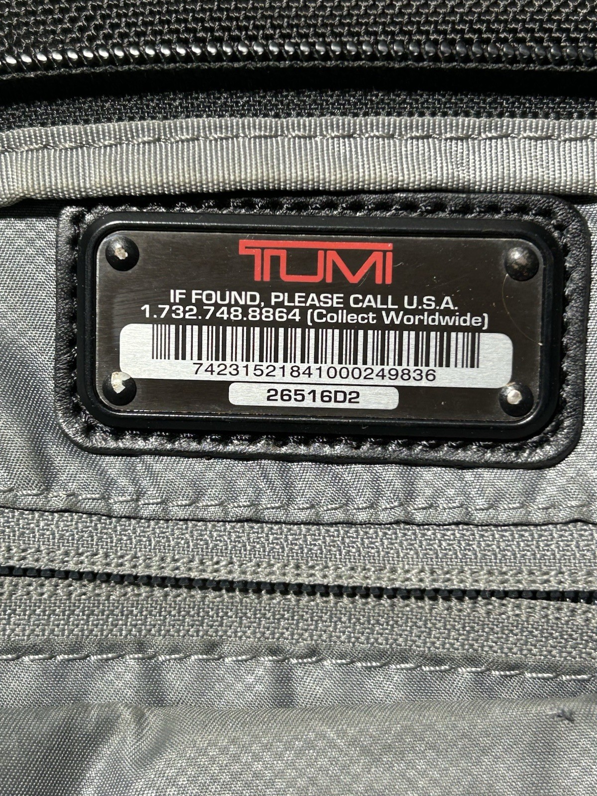 Tumi Alpha 2 T-Pass Medium Screen Briefcase Laptop Bag Nylon 26516D2 Reg $455