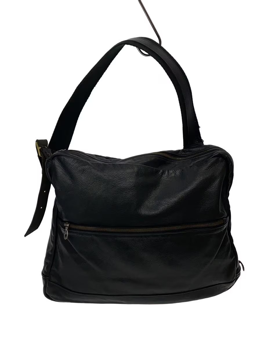 Jas-M.B. Shoulder Bag Leather Black Plain