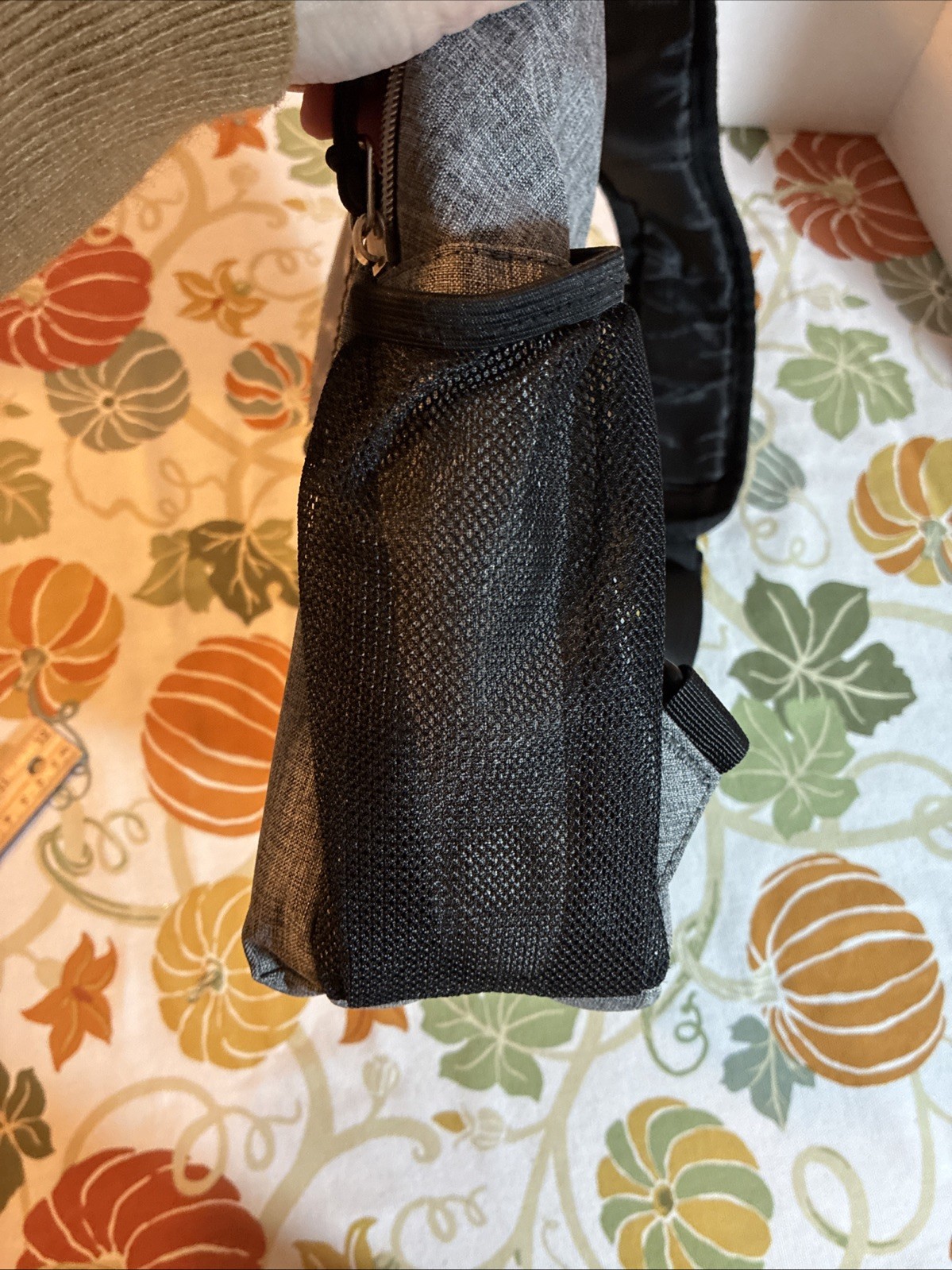 MOSISO Mini Sling Backpack Gray Crossbody One Shoulder Bag Travel Hiking. F