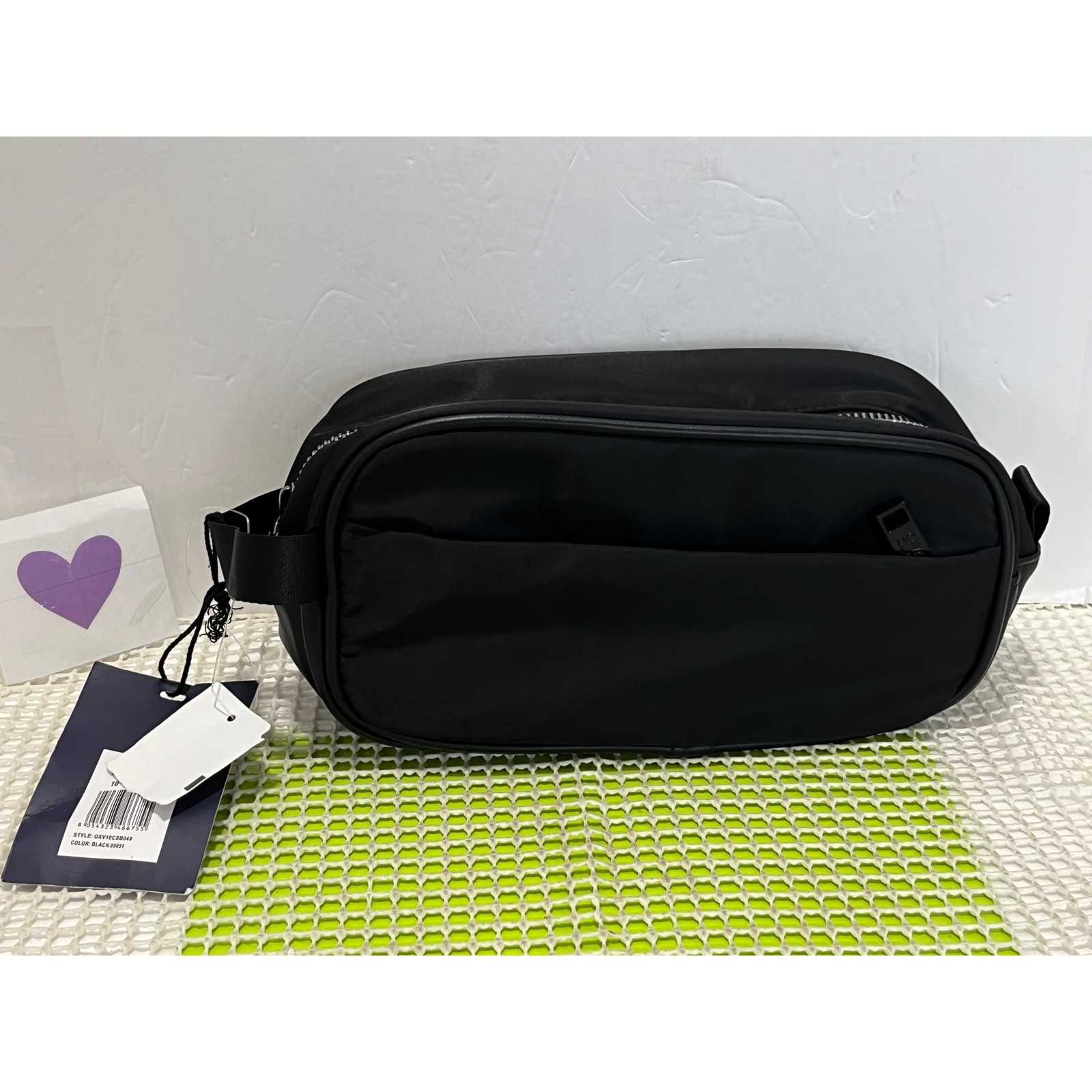 Cavalli Class Mens 10″ Dopp Kit Toiletry Bag Black OXV10CSB049 Travel Case NEW