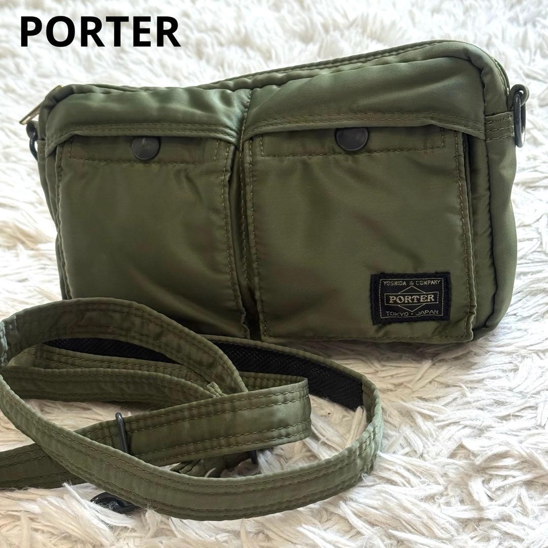 PORTER YOSHIDA BAG FORCE SHOULDER BAG 855-05458 olive drab F/S
