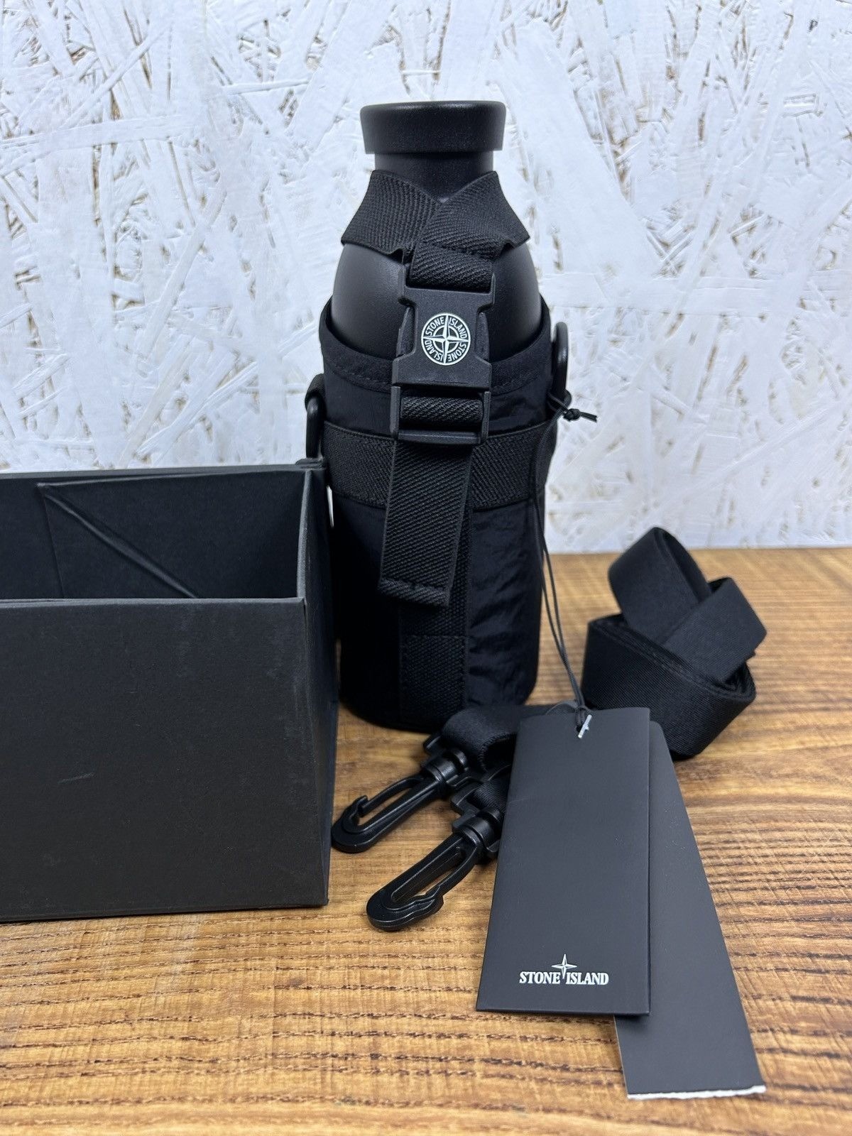 Stone Island x 24 Bottles Flask With Nylon Metal Bag Black