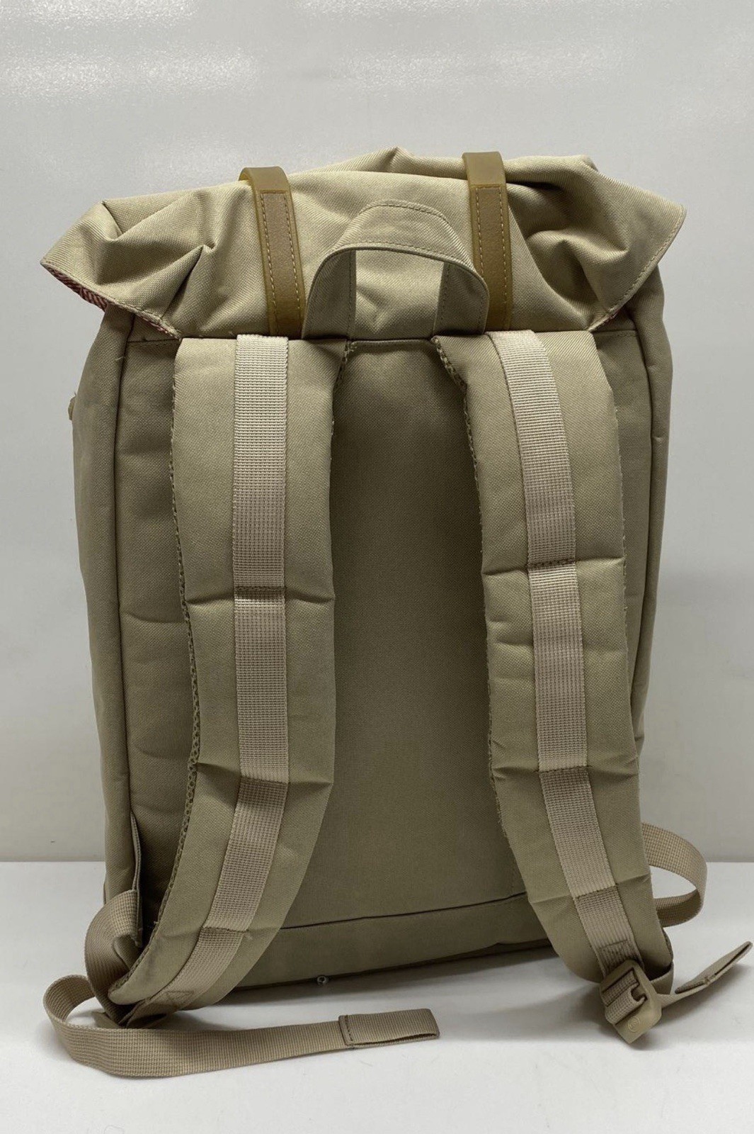 Herschel Supply Co Retreat Backpack Overnight Bag Beige Tan Rubber NWOT