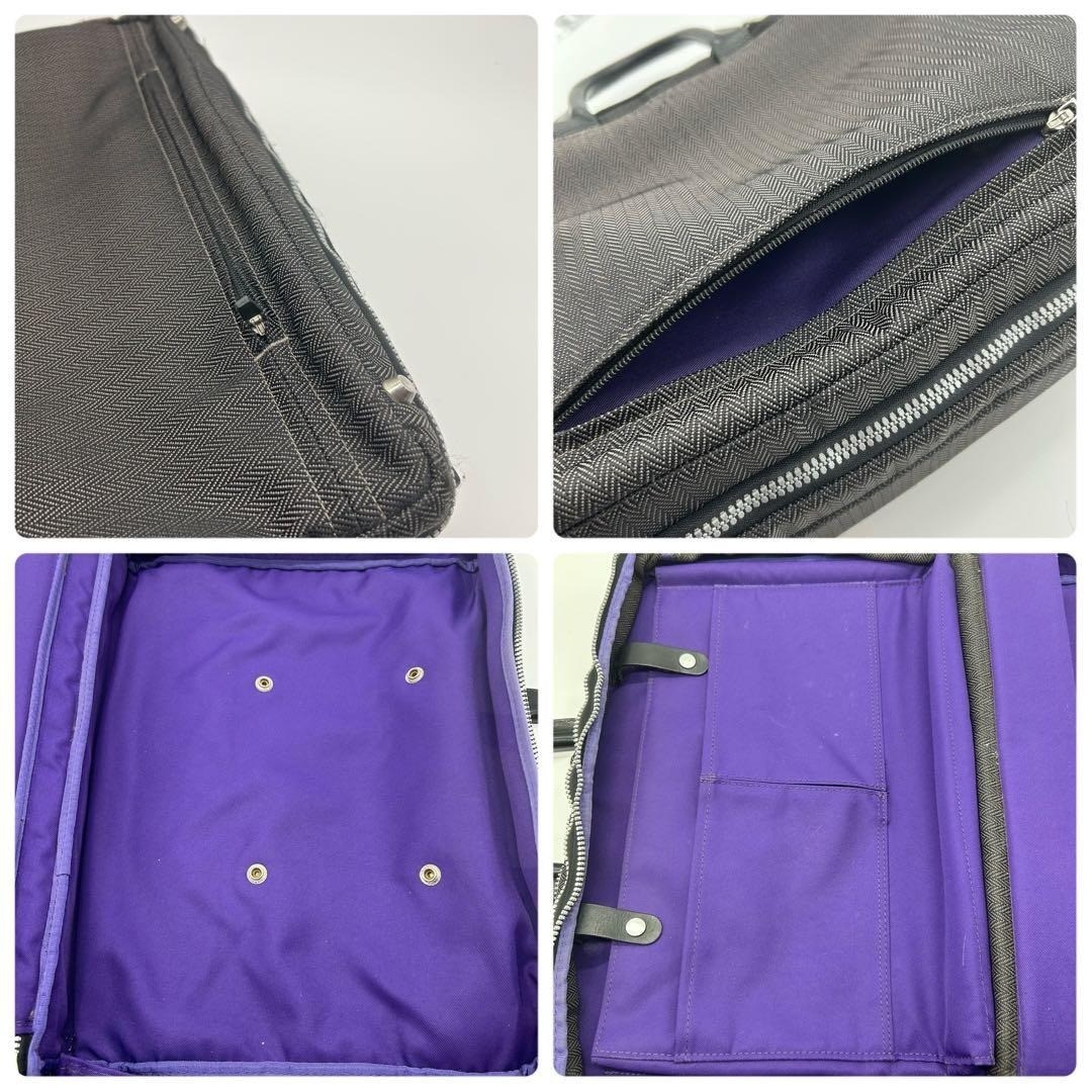 PAUL SMITH Soft Collection 2Way Briefcase Black Herringbone Business ShoulderBag