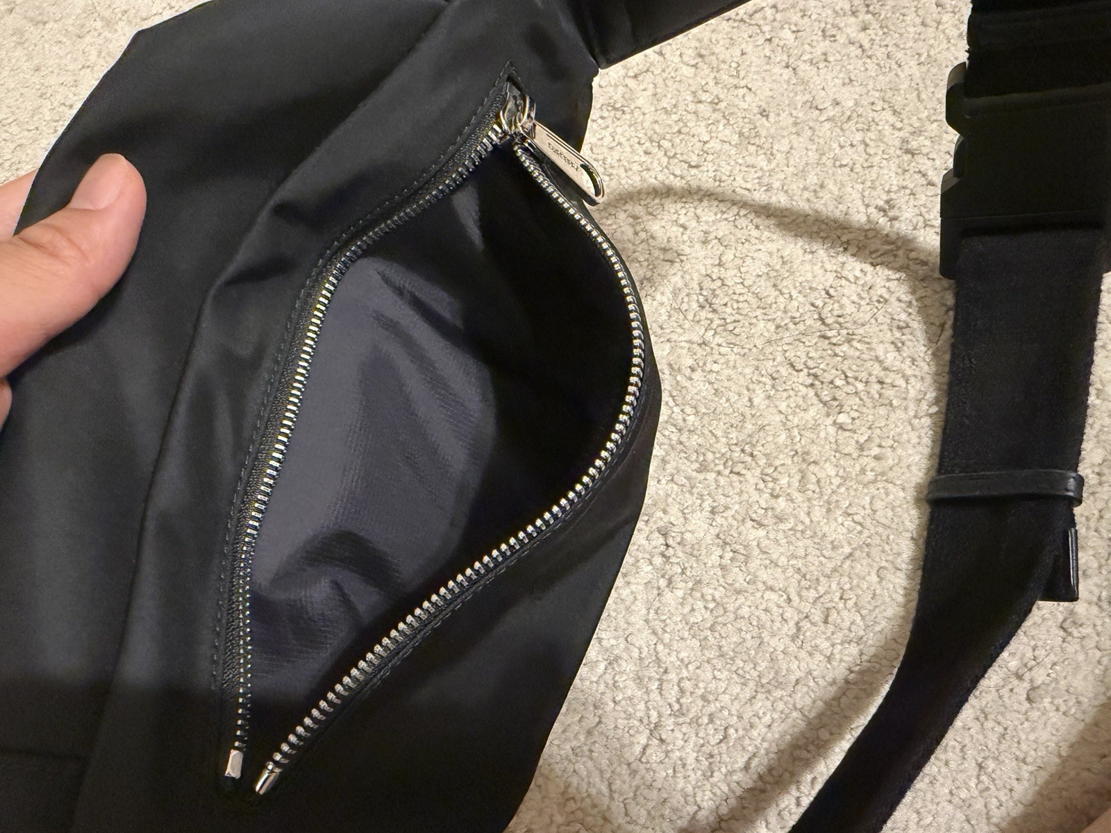 Burberry Belt Bag Nylon Strap Black