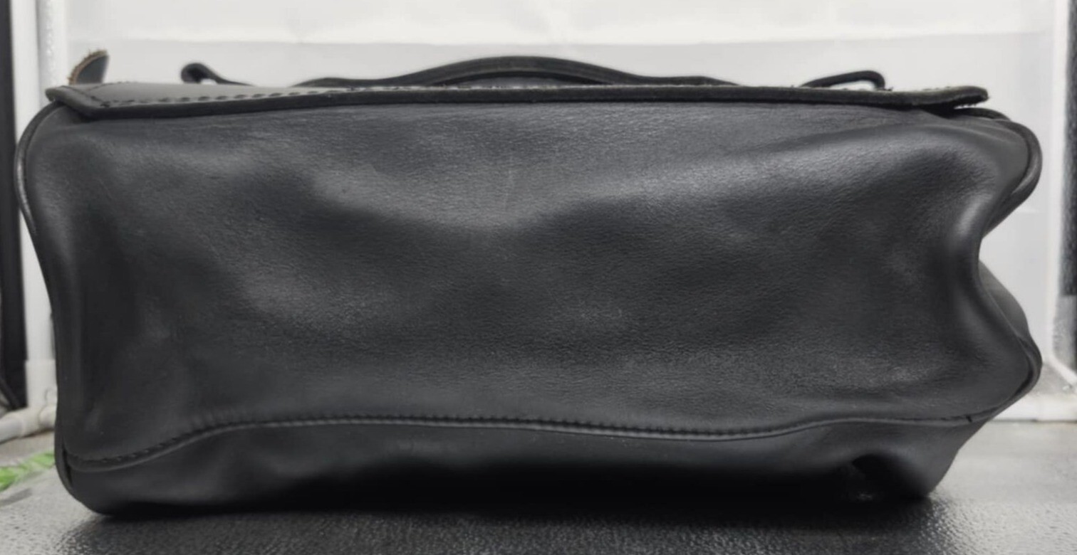 Leather Dopp Kit Single Motorcycle Bag Handle Zipper Closure Leatherworks Stockt