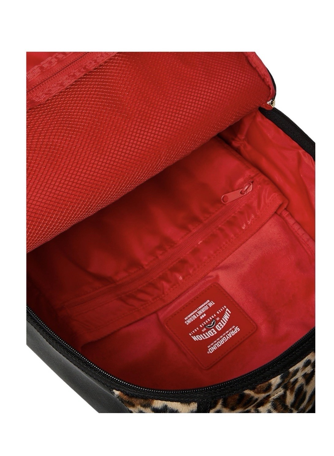 Sprayground Scarface Elvira Leopard Backpack Black Bookbag Large School Bag New