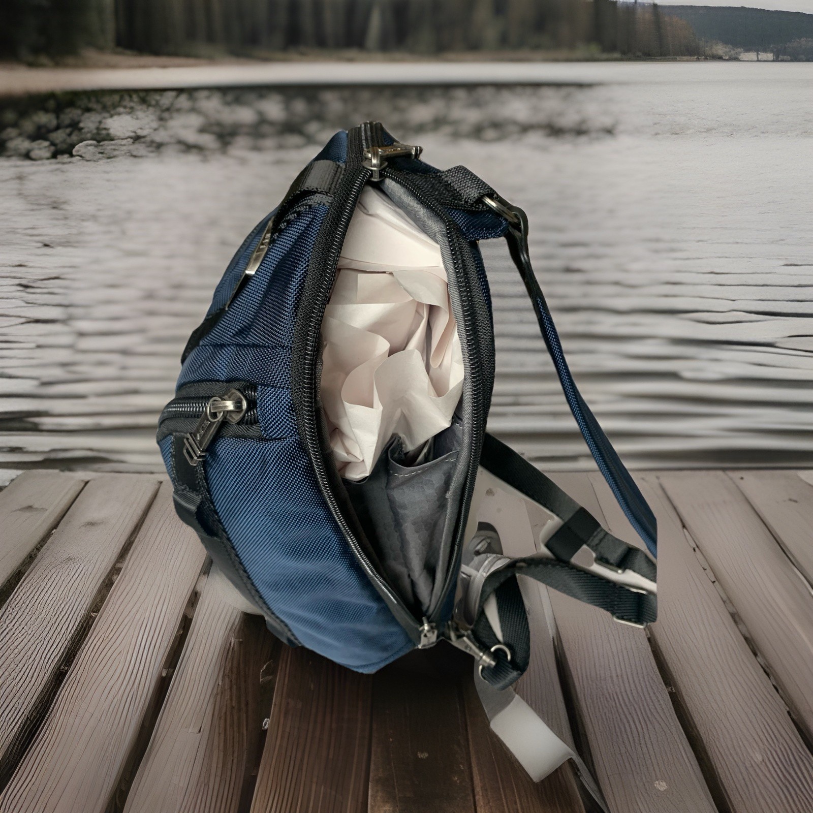 Tumi Alpha Bravo Knight Sling Backpack $495 Navy