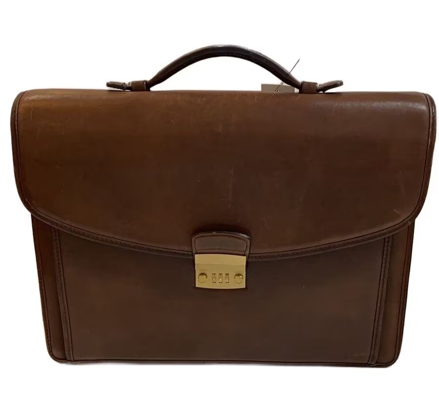 COACH Briefcase Brown Leather Men Business Handbag Vintage look 5357