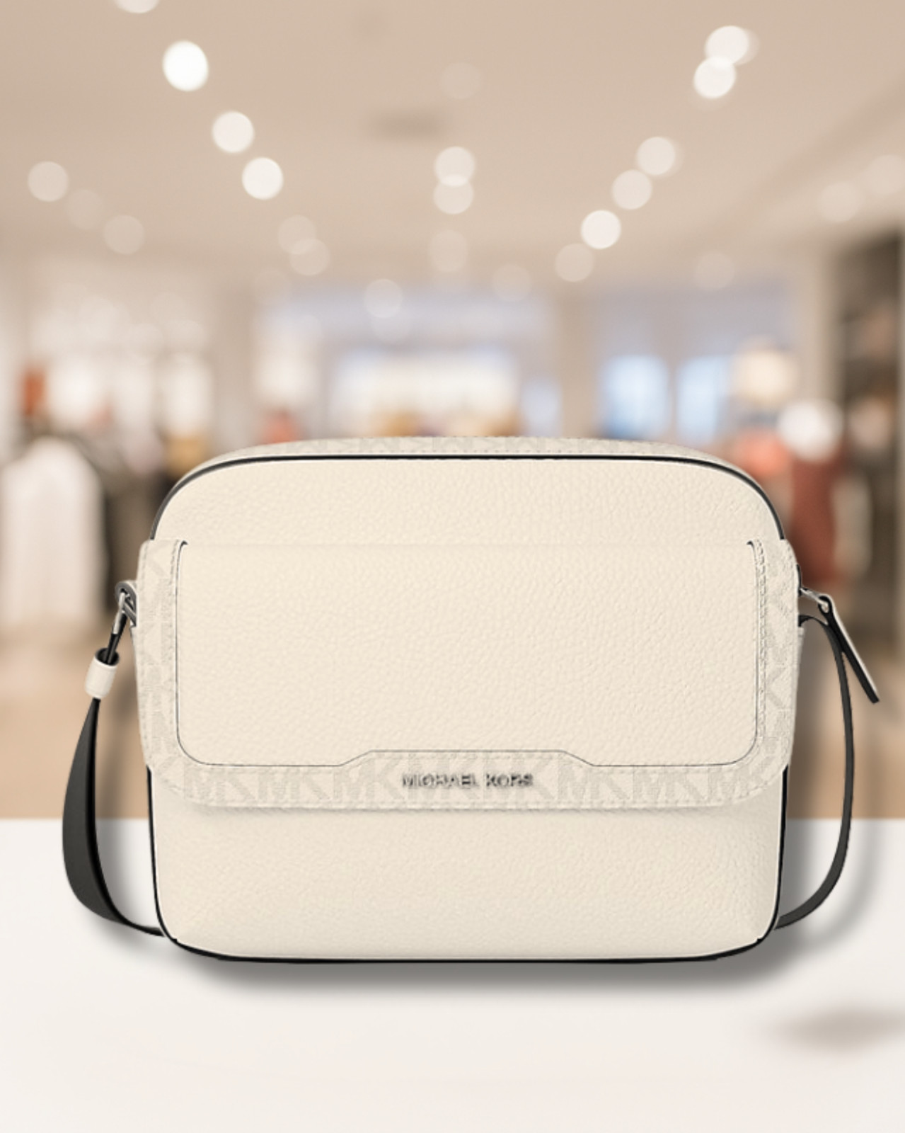 Michael Kors Cooper Men MD Leather & Logo Flap Camera Crossbody Bag Variation