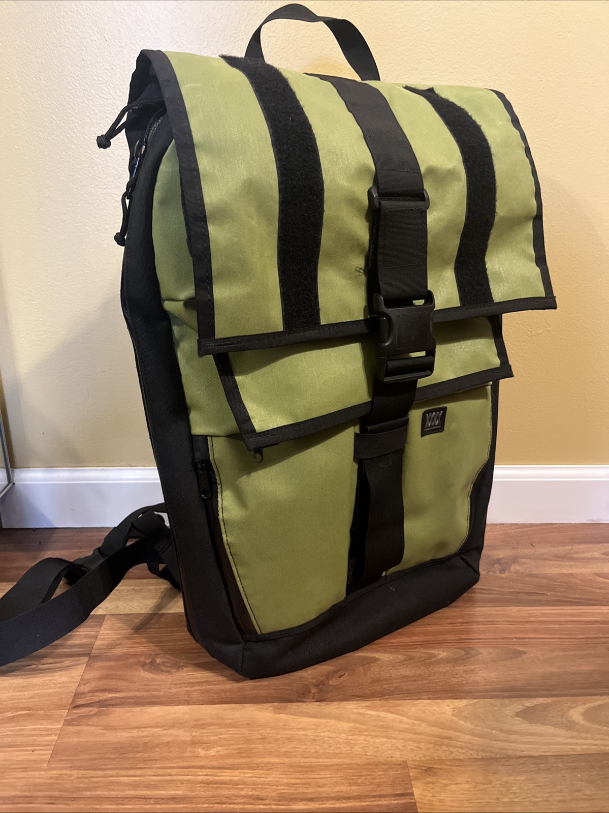 Mission Workshop Rambler Expandable Backback 29L to 65L Roll Top Green Made USA