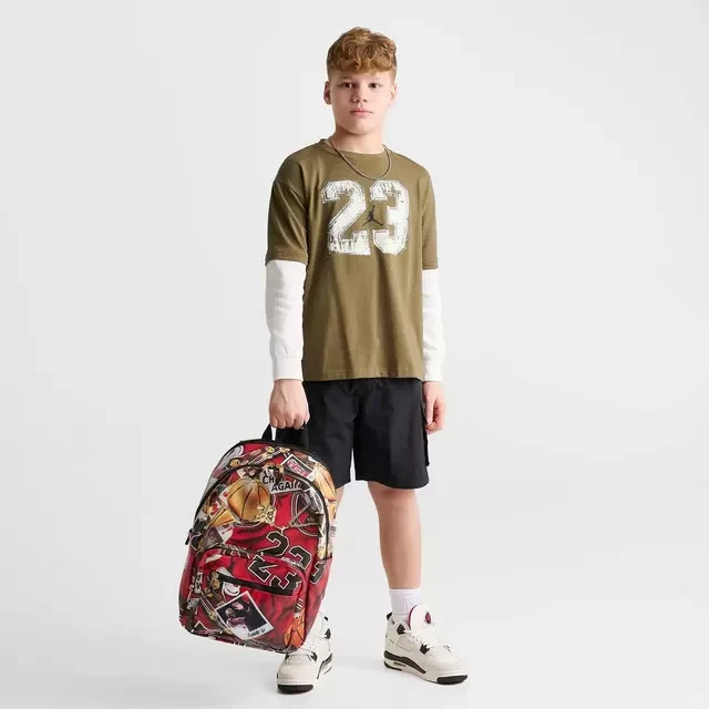 Jordan Jam Borough Backpack🔥New Black School Bookbag Travel Bag MA9220-K90
