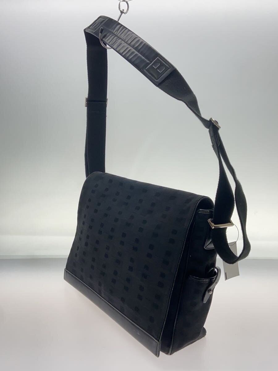 BALLY Brongo GRAL, made in Spain, canvas shoulder bag, black, all-over pattern,