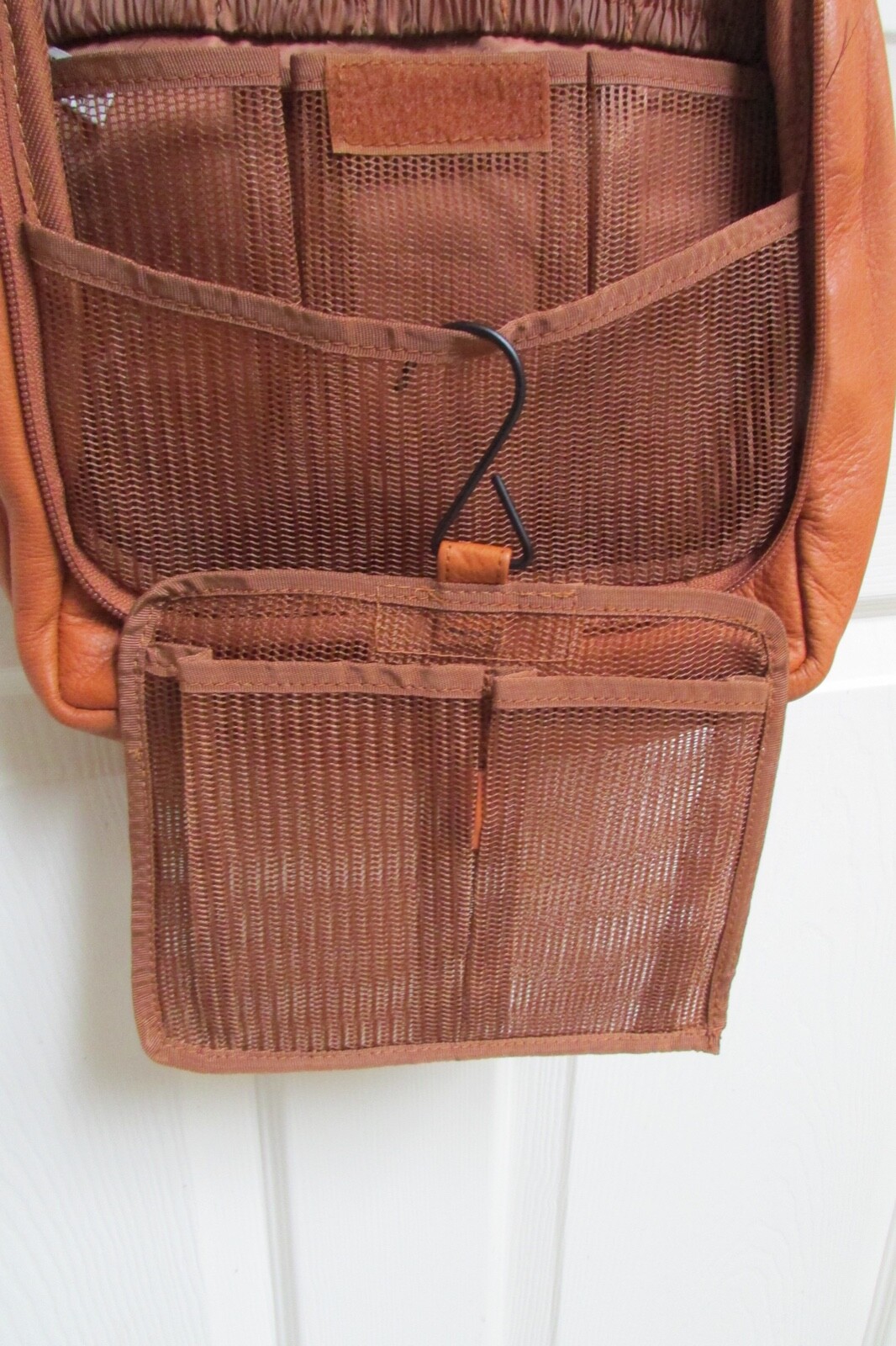 Canyon Outback Time Warner Cable Embossed Genuine Leather Toiletry Travel Bag
