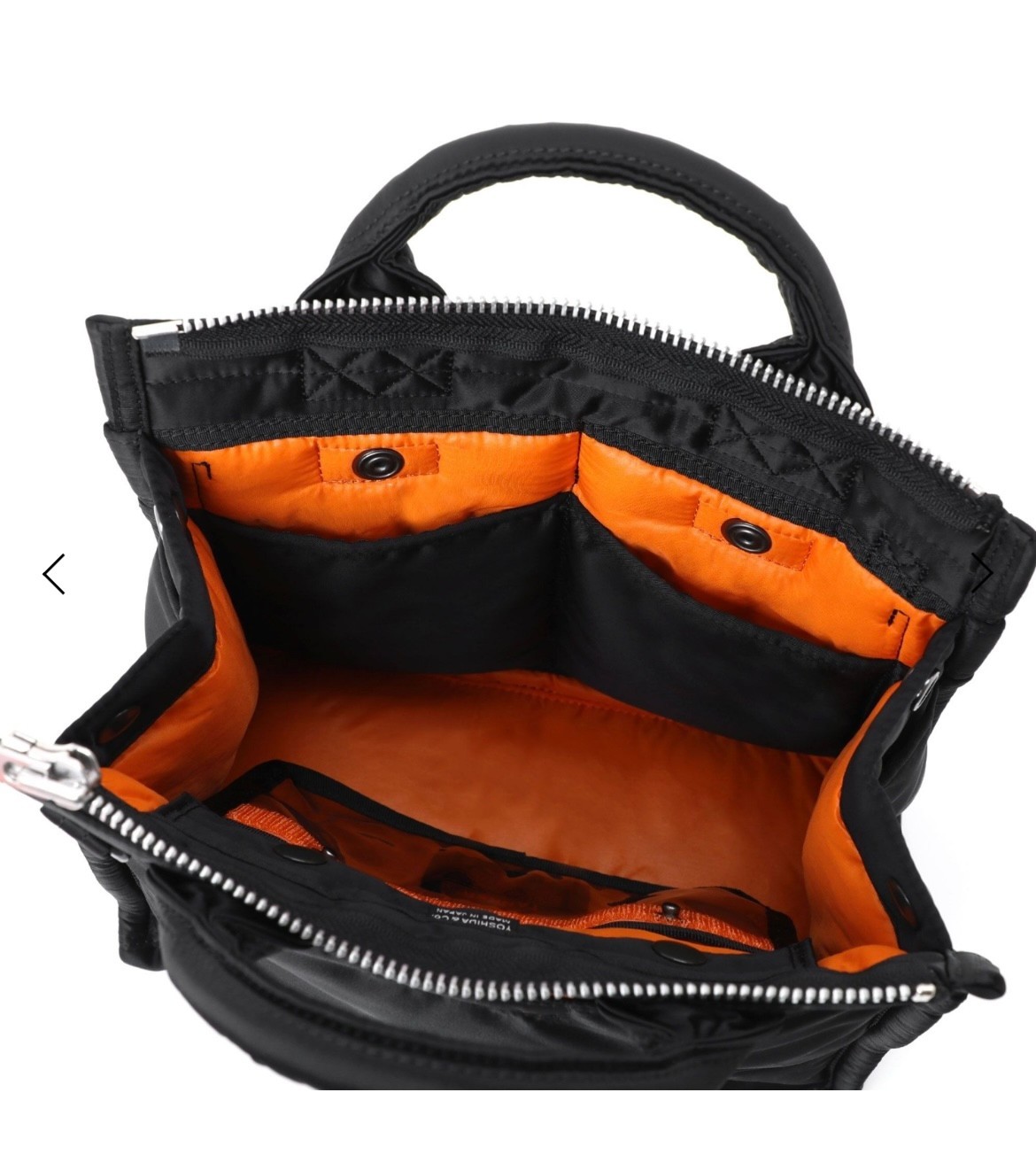 PORTER YOSHIDA TANKER Square Tote Bag Black 622-27844 Unisex Made in Japan