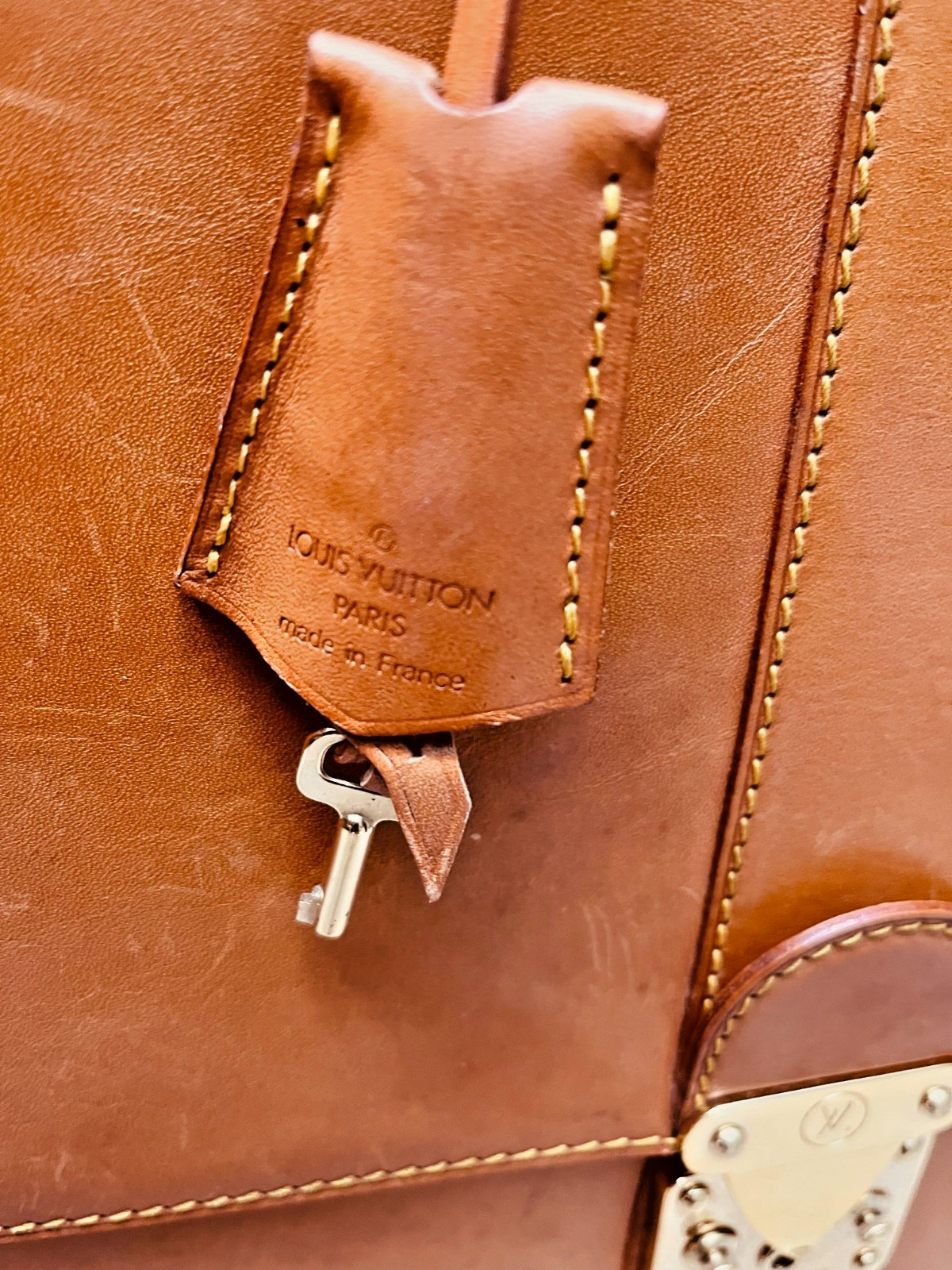 LOUIS VUITTON “SELBIT” NOMADE Leather Briefcase / Satchel / Portfolio – France