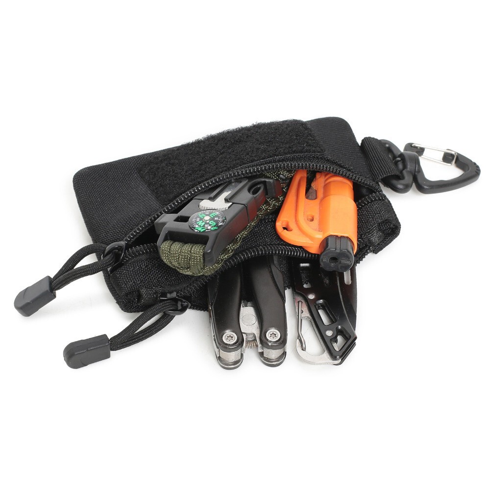Tactical Mini EDC Tool Pouch Outdoor Wallet Portable Key Card Case Storage Bag