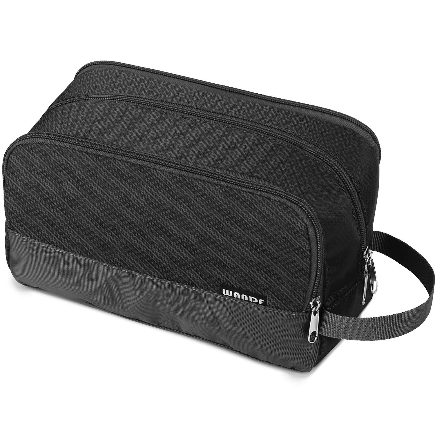 Toiletry Bag for Men Hanging Dopp Kit Water 1 Count (Pack of 1), Black