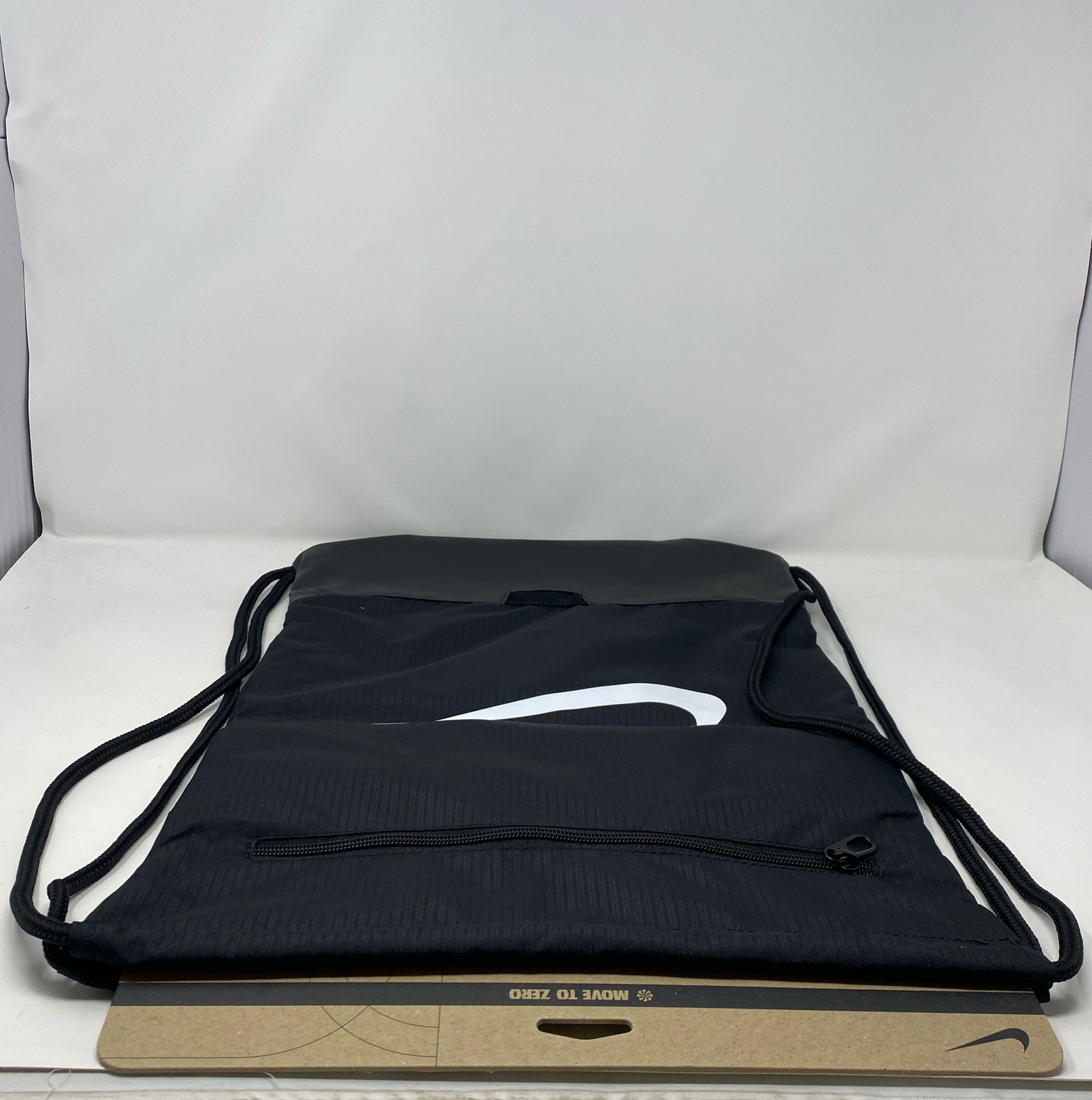 Nike Brasilia 9.5 Training Gym Sack 18L Black/Black/White DM3978-010 Drawstring