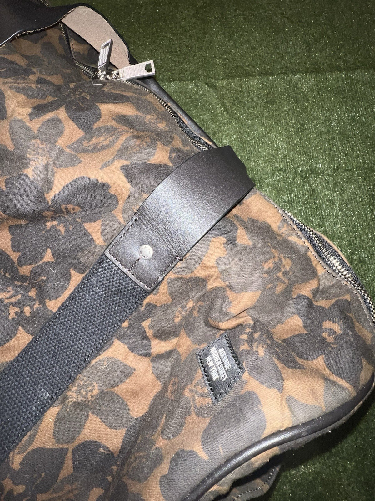 Halley Stevensons X Jack Spade Floral Print Waxwear Canvas Duffle Bag