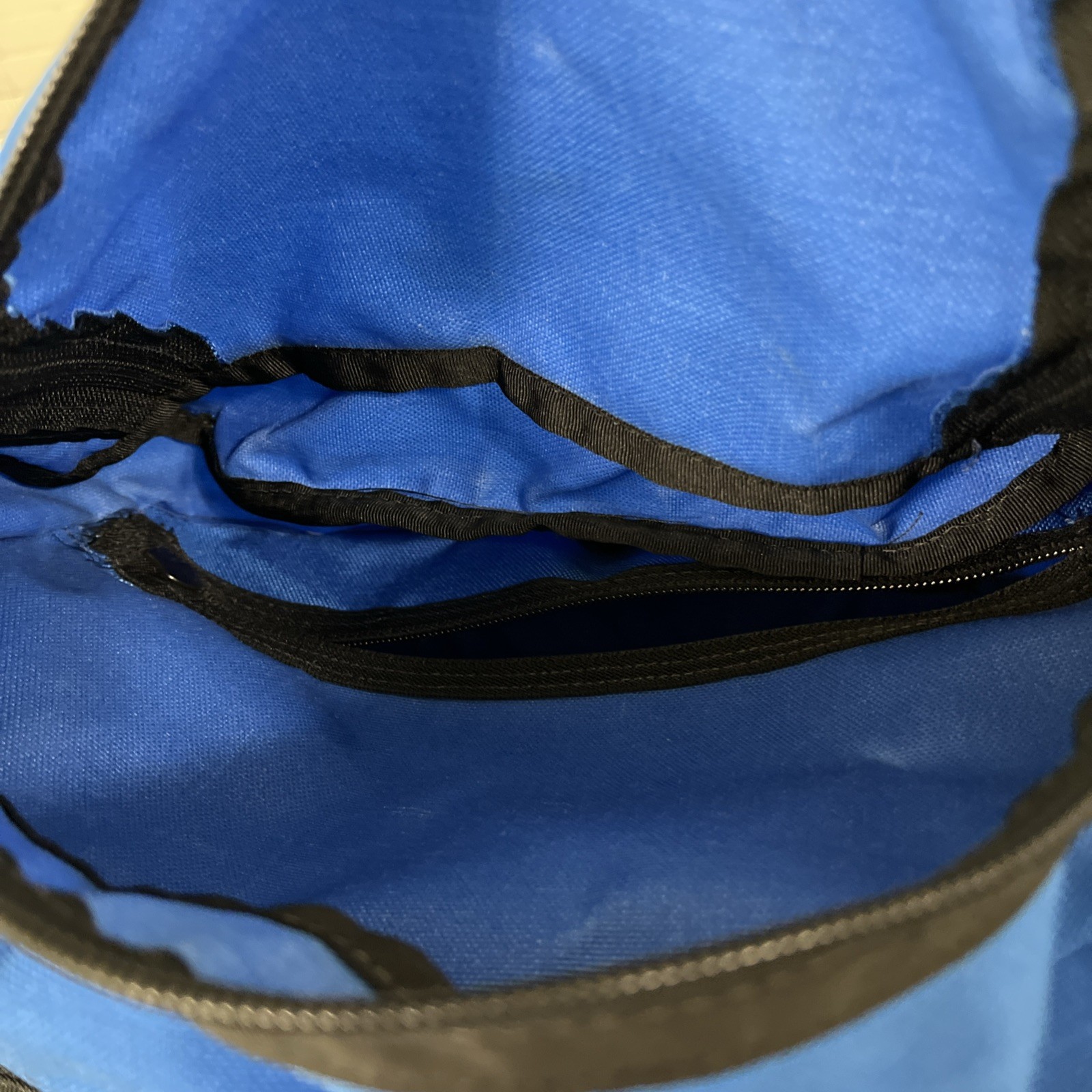 L.L. Bean Blue Fabric Zip Around Outdoor Adventure Duffle Bag