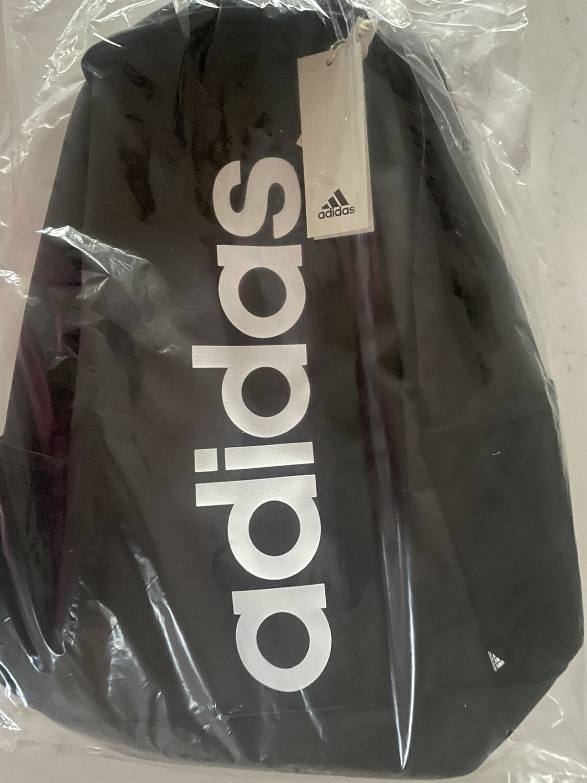 Adidas Essentials Linear 22.5L Backpack School/Work/Sport Black-White FREE SHIP