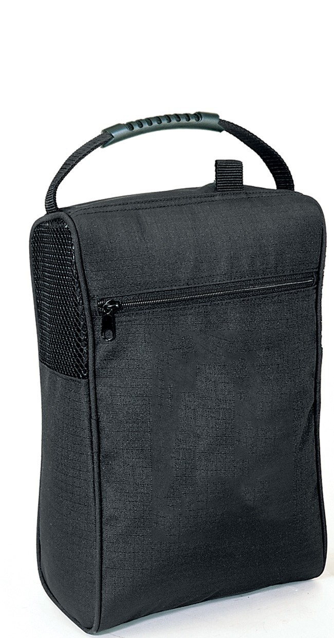 Black Ripstop Zipper Traveling Shoe Bag Portable Storage Pouch Packing Organizer