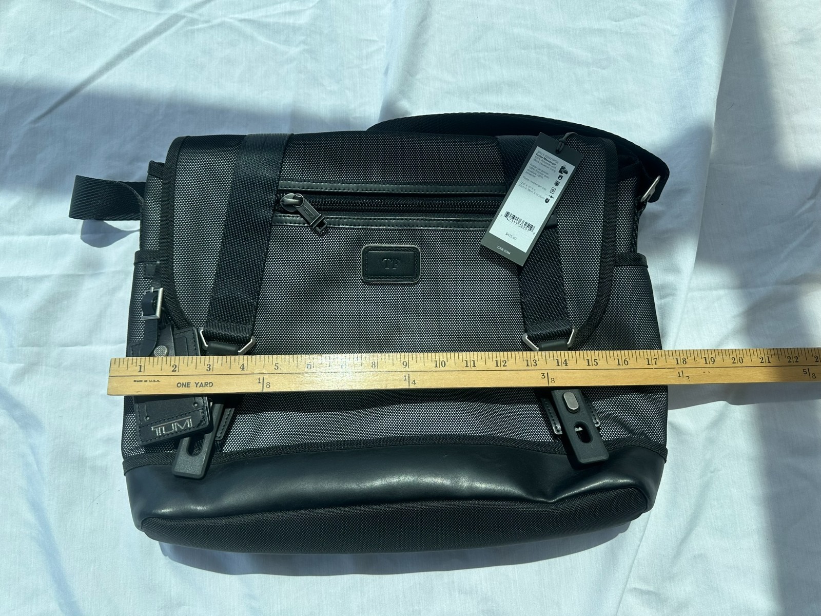 TUMI Alpha Bravo ‘Foster’ Reflective Silver Nylon Messenger Bag – 0222373RS2 NWT
