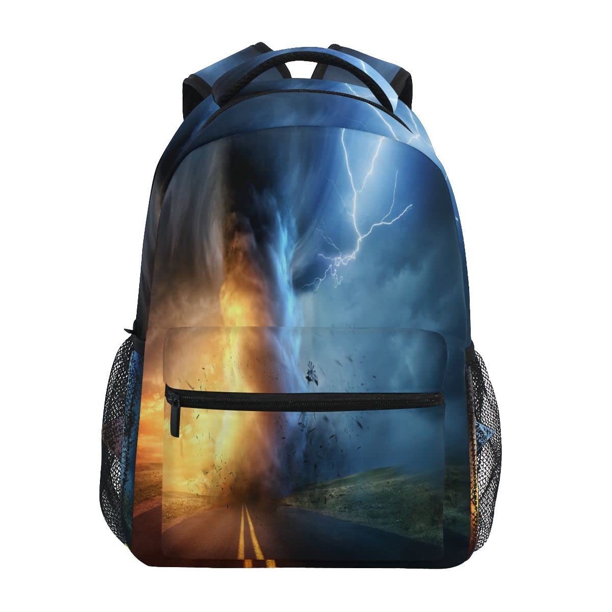 Tornado Colorful School Backpack Lightweight Laptop Bookbag For Boys Girls