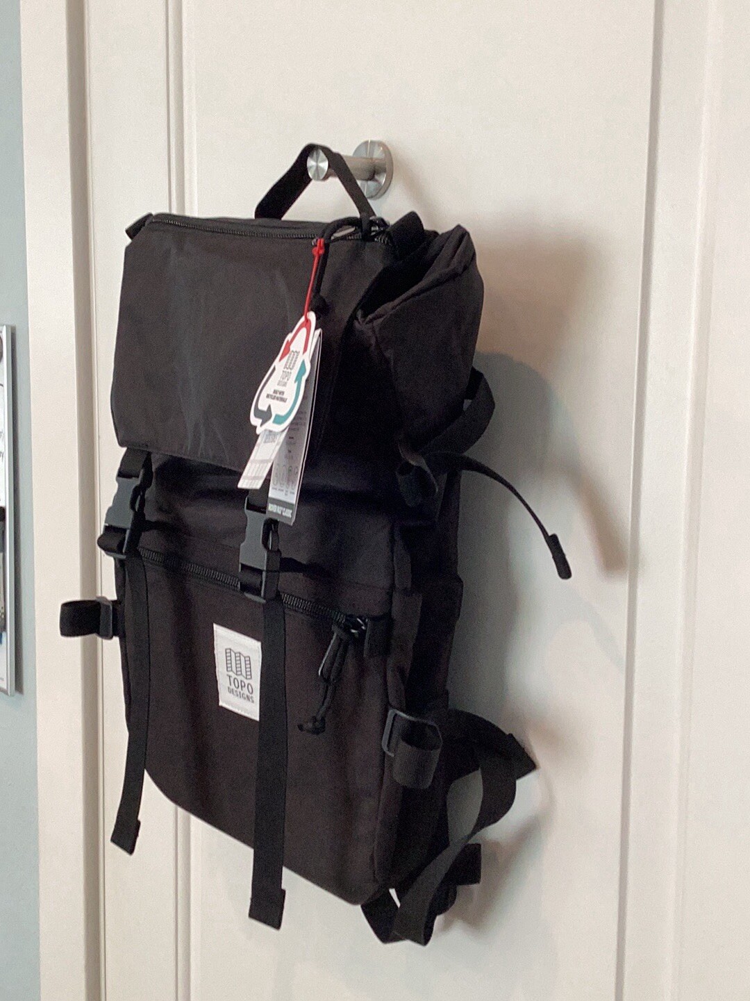 Topo Designs Rover Classic Backpack Black EDC Laptop Rucksack Bag