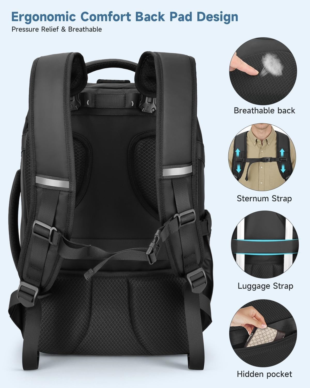 Versatile Water-Resistant Business Backpack with USB Charging for Professionals