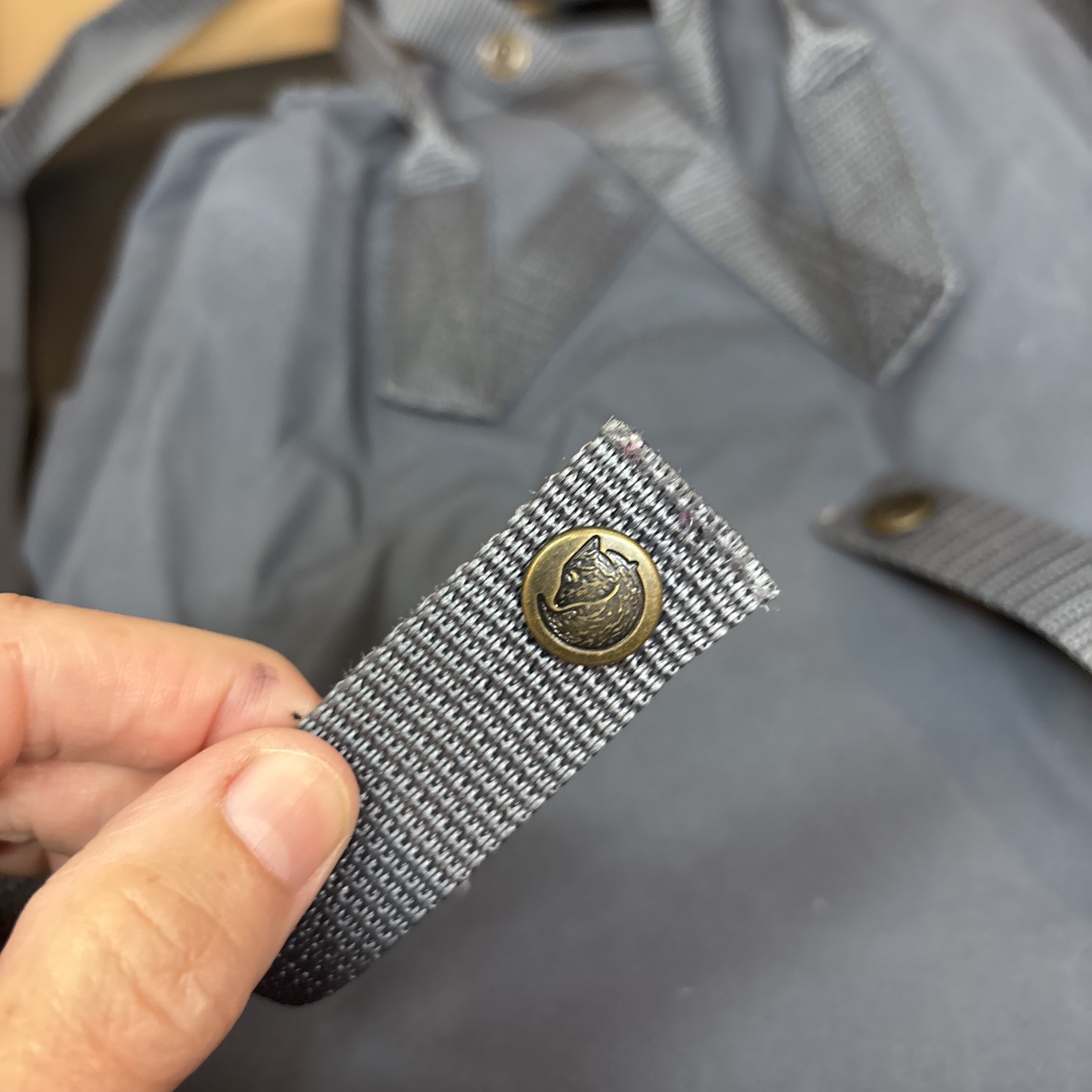 Fjallraven Kanken Classic Kanken Backpack Grey Blue 23510 One Size, *small Spot*