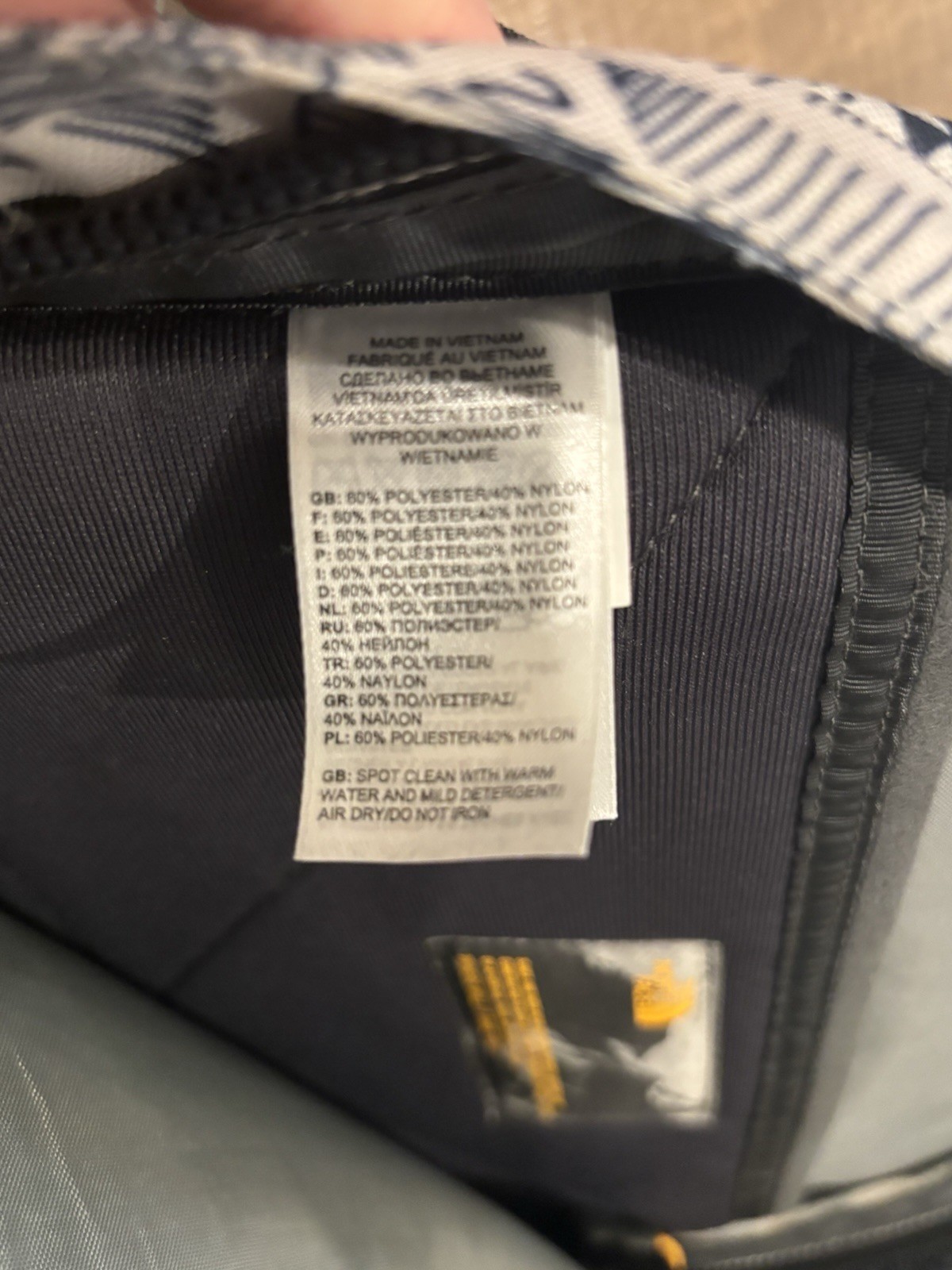 The North Face Recon Backpack Bag Geopattern Print Sturdy Backpack