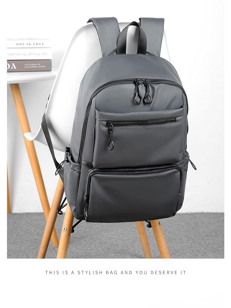 14 Inch Laptop Backpack Large Capacity Travel School Bag Lightweight Durable Men