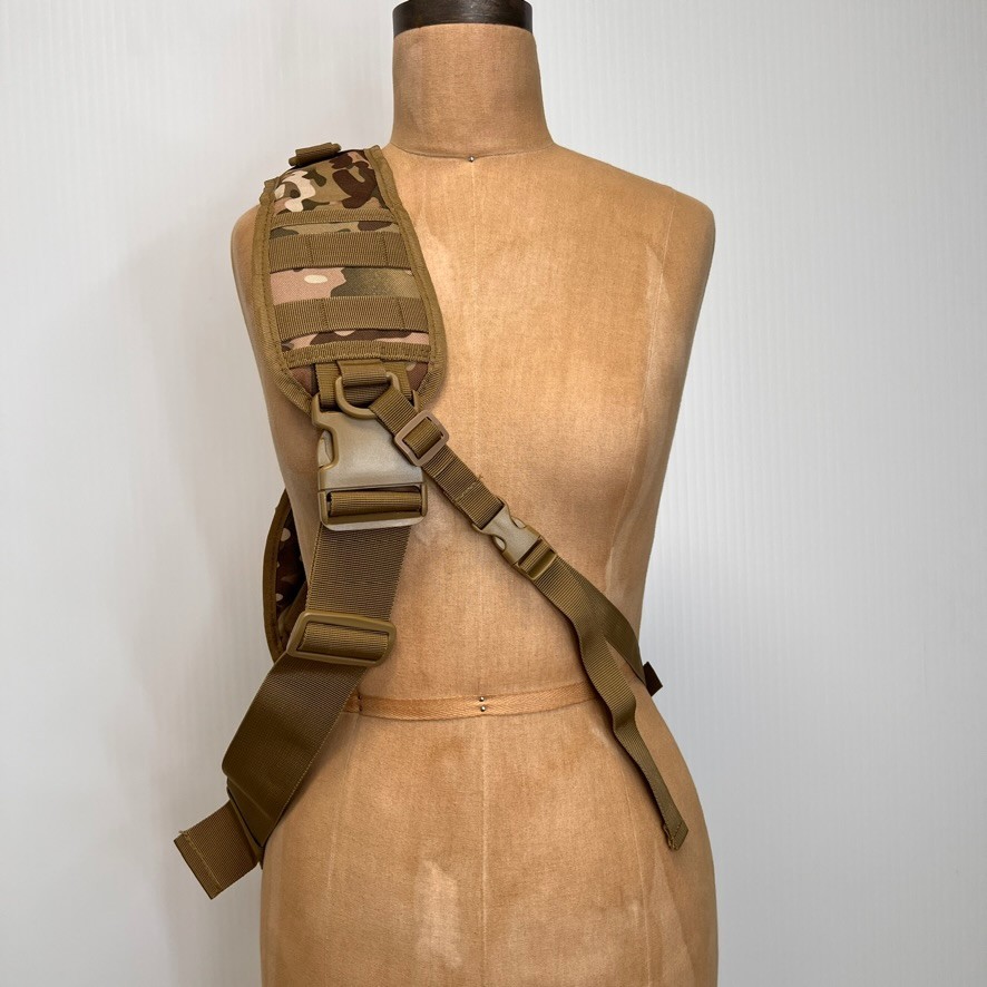 Kaufman Tactical Shoulder Bag Men Sling Molle Web Strap Camo Army Work Core Nw
