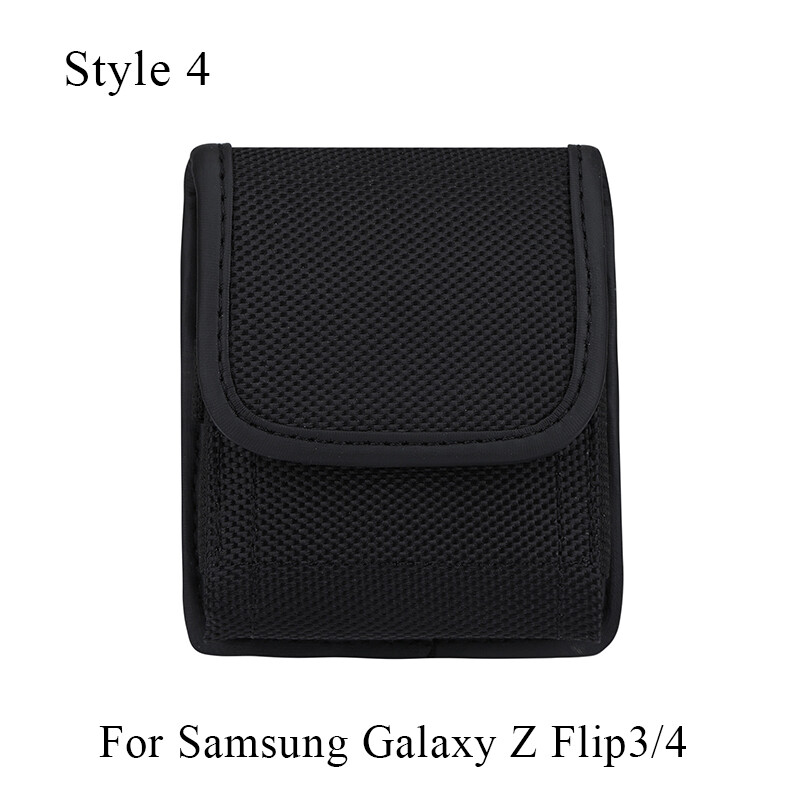 For Samsung Galaxy Z Flip 3/4 Soft PU Oxford Cloth Rugged Case Protective Cover⇓