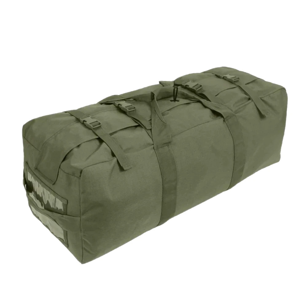 USGI Enhanced Duffle Bag 32x12x12 Nylon Carry Bag in OD Green FAIR nylon duffel