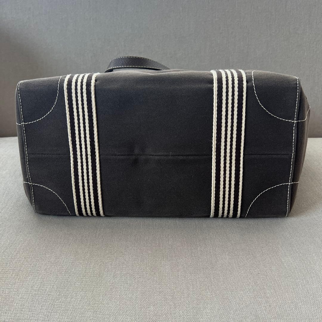 Authentic Burberry Blue Label Canvas & Leather Tote Bag 36cm x 32cm x 18cm Dark