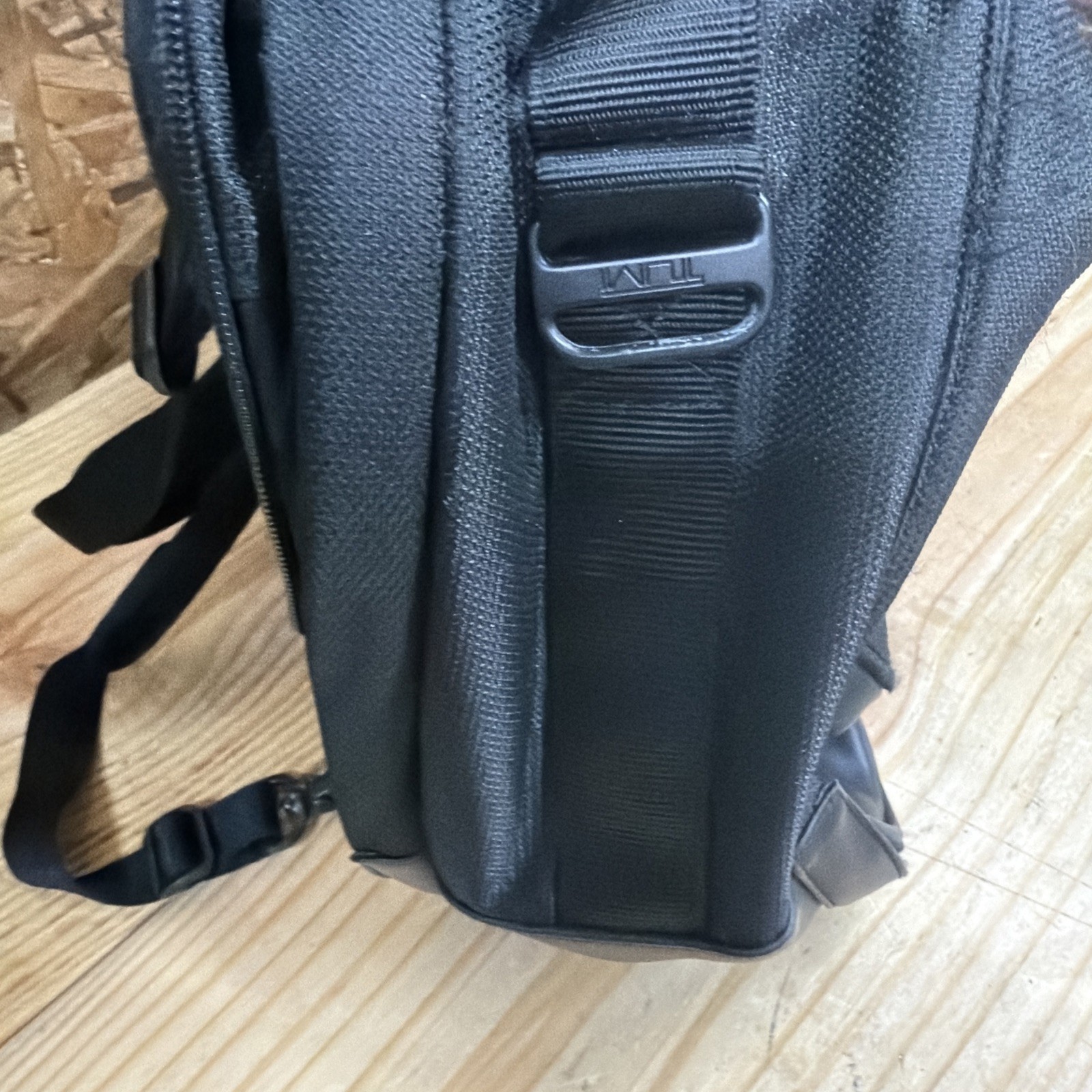 TUMI Expandable 3-in-1 Travel Bag Backpack Briefcase Black Ballistic Nylon 22″