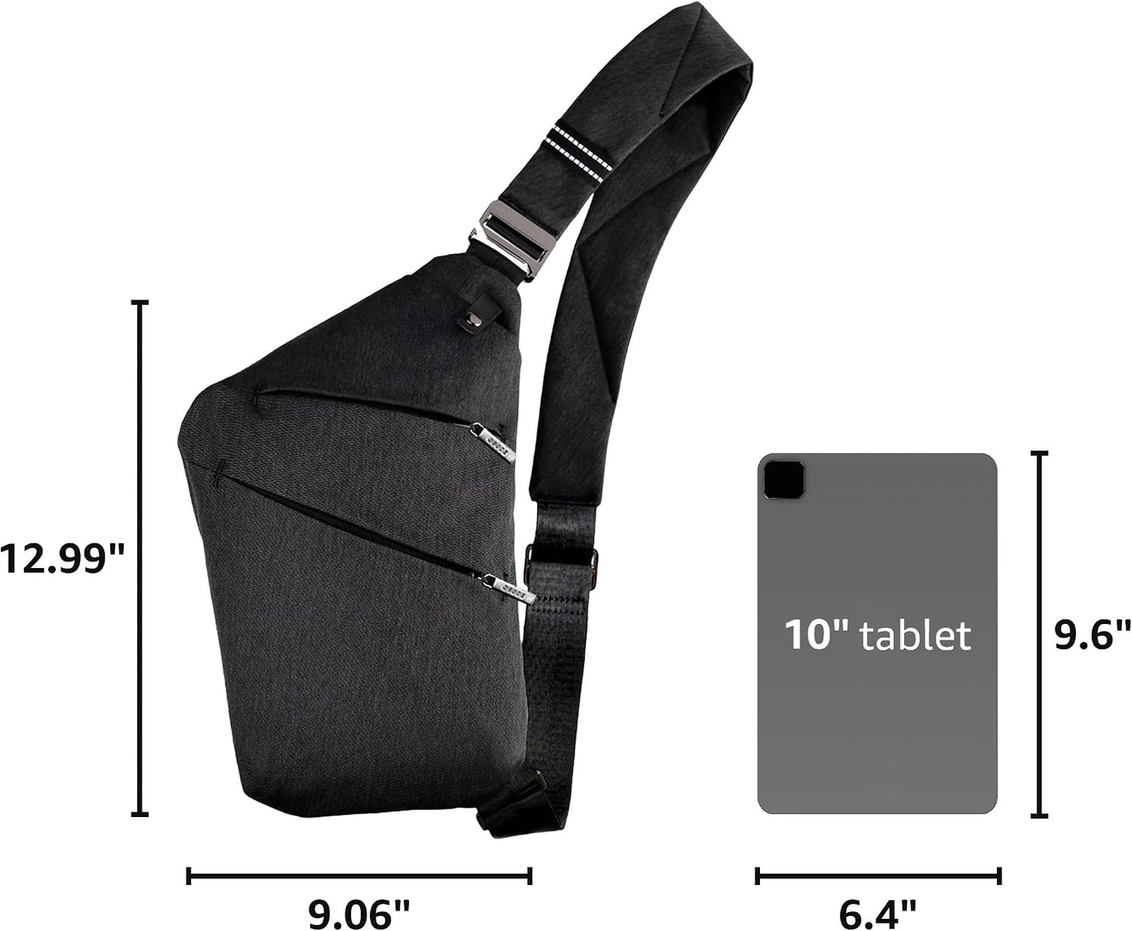 Crossbody Sling Bag Men Women Anti-theft Shoulder Bag Casual Daypack Canvas