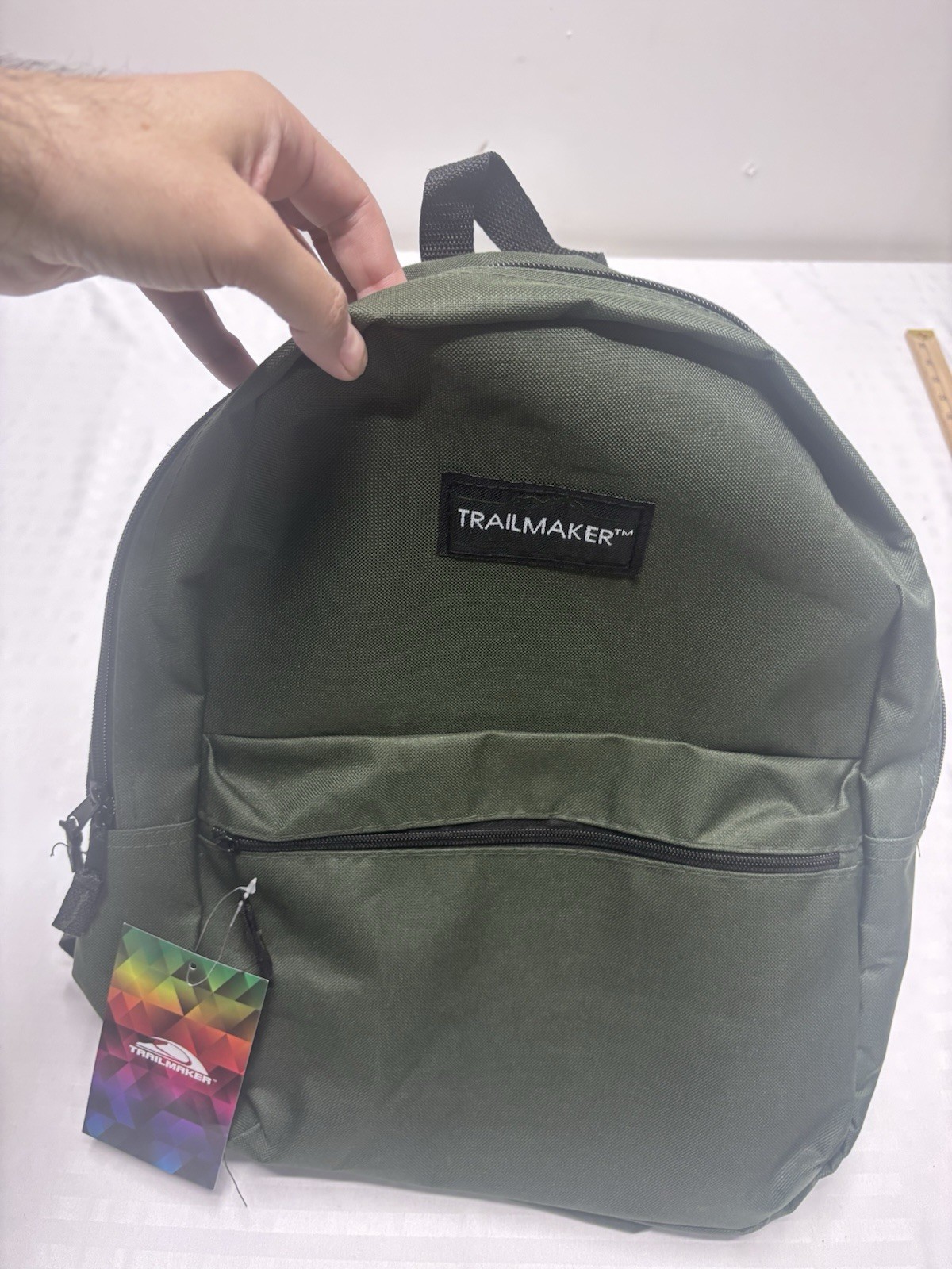Trailmaker Backpack Green Classic Lightweight School Travel 16.5″ NWT